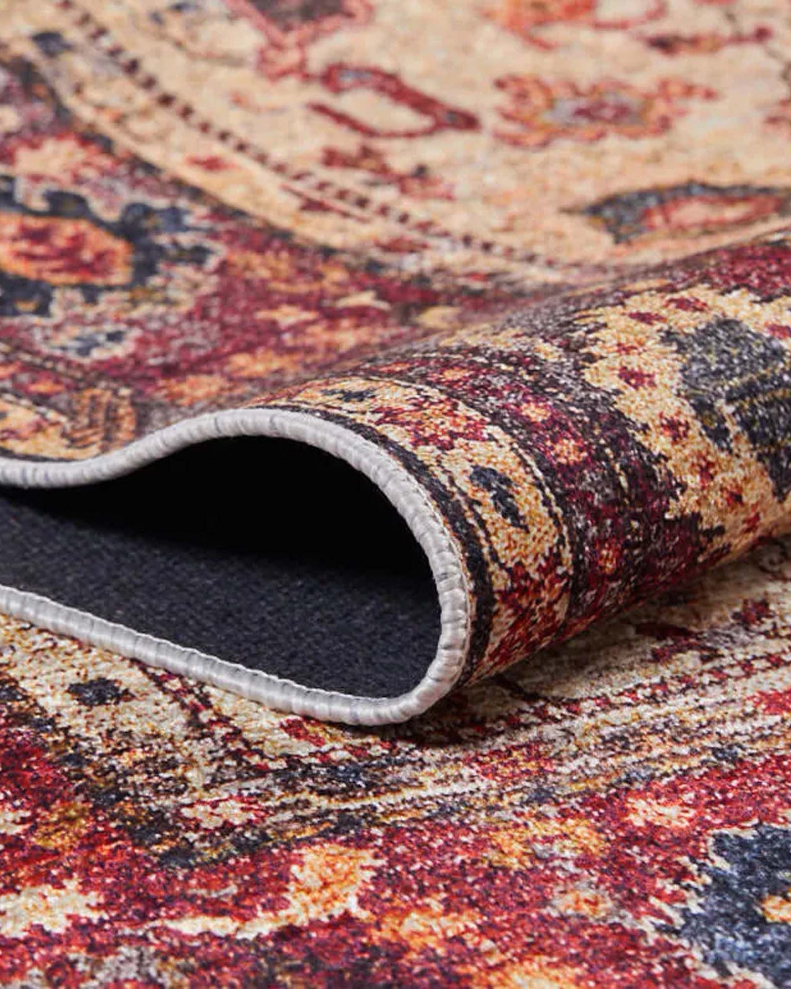 Afra Turkish Oushak Red Beige Rug