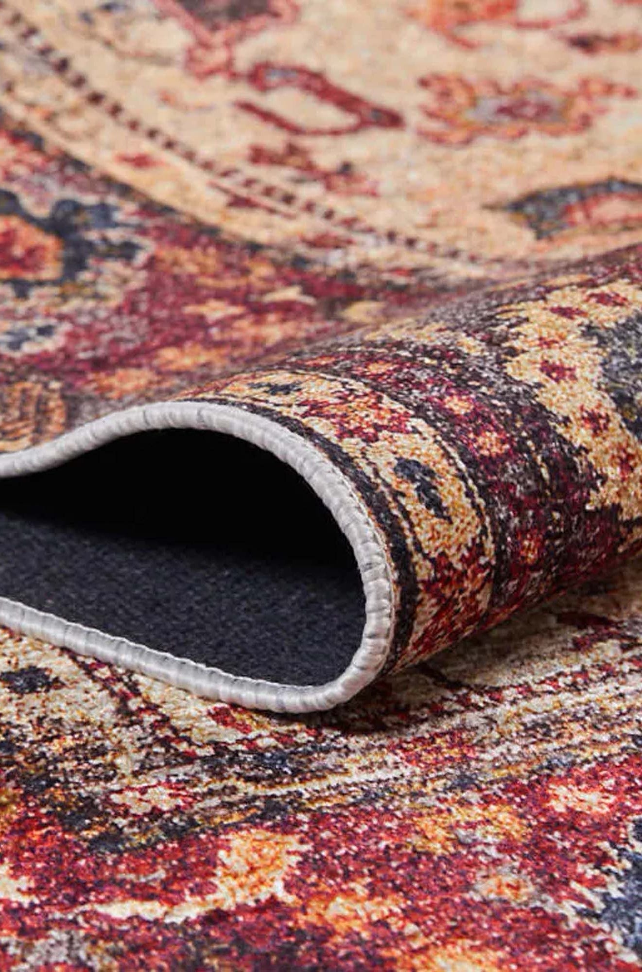 Afra Turkish Oushak Red Beige Rug