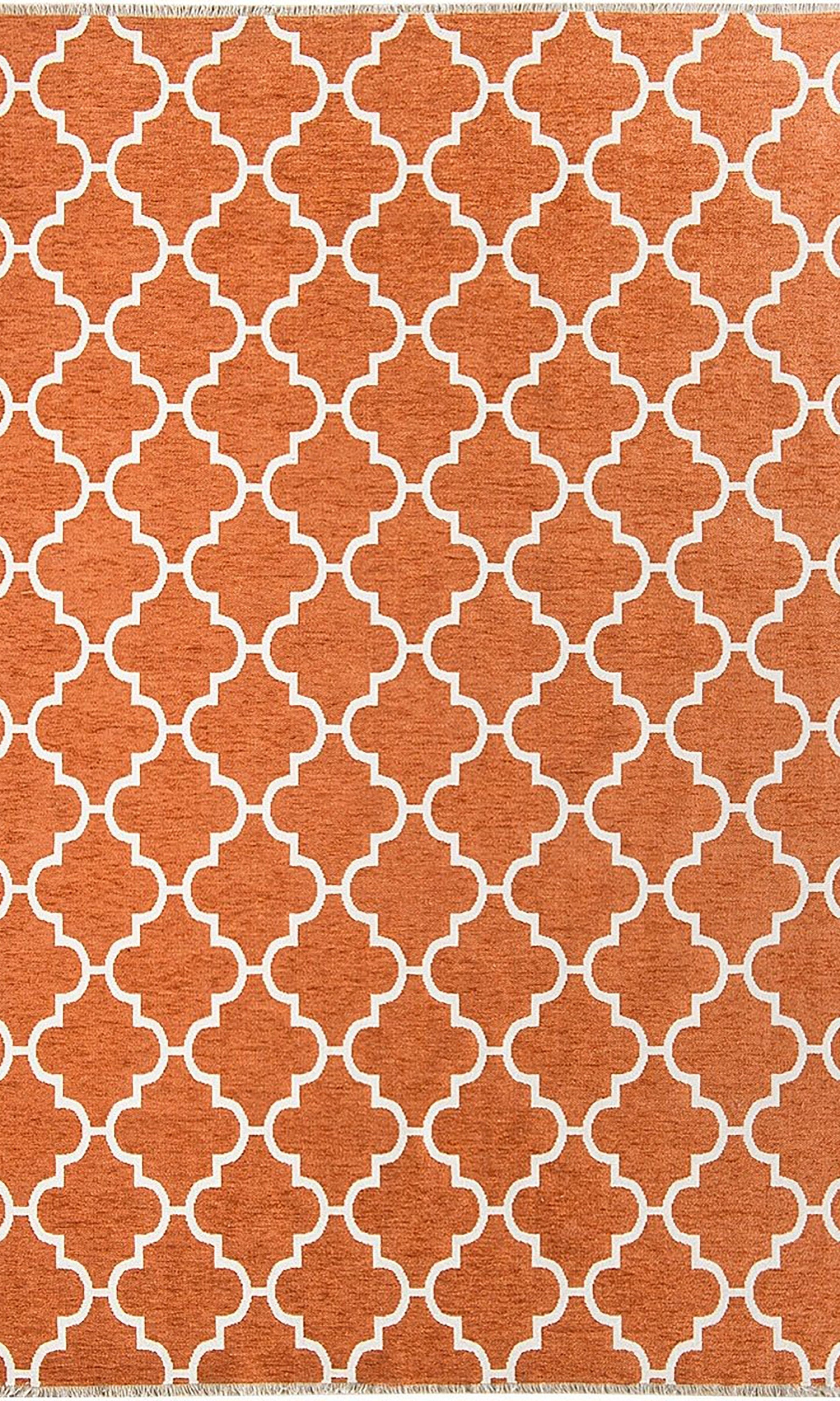 Aicha2 Moroccan Modern Orange Rug