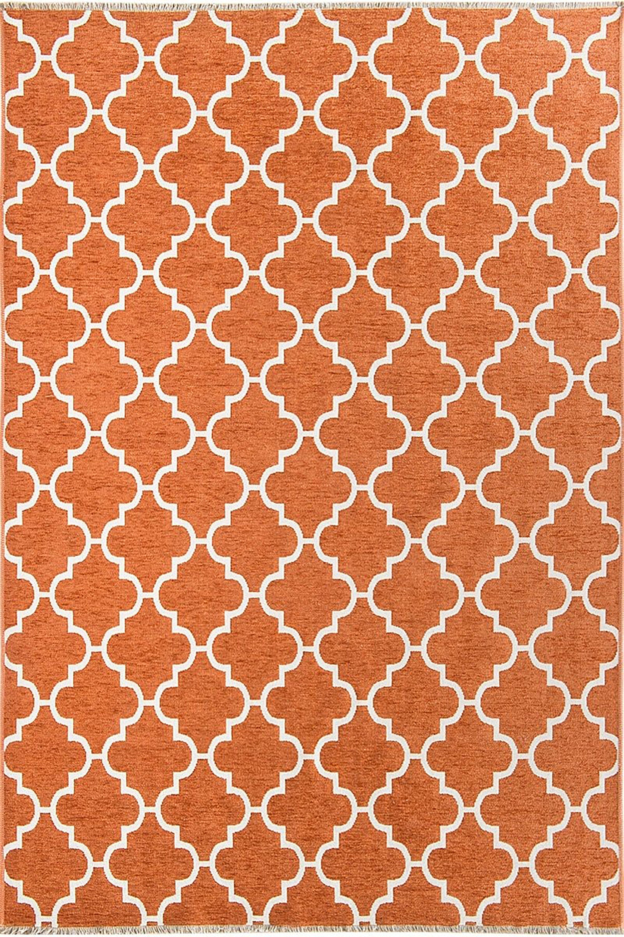 Aicha2 Moroccan Modern Orange Rug