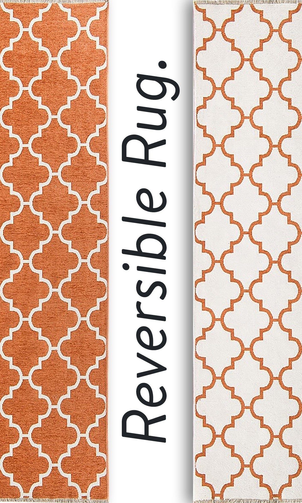 Aicha2 Moroccan Modern Orange Rug