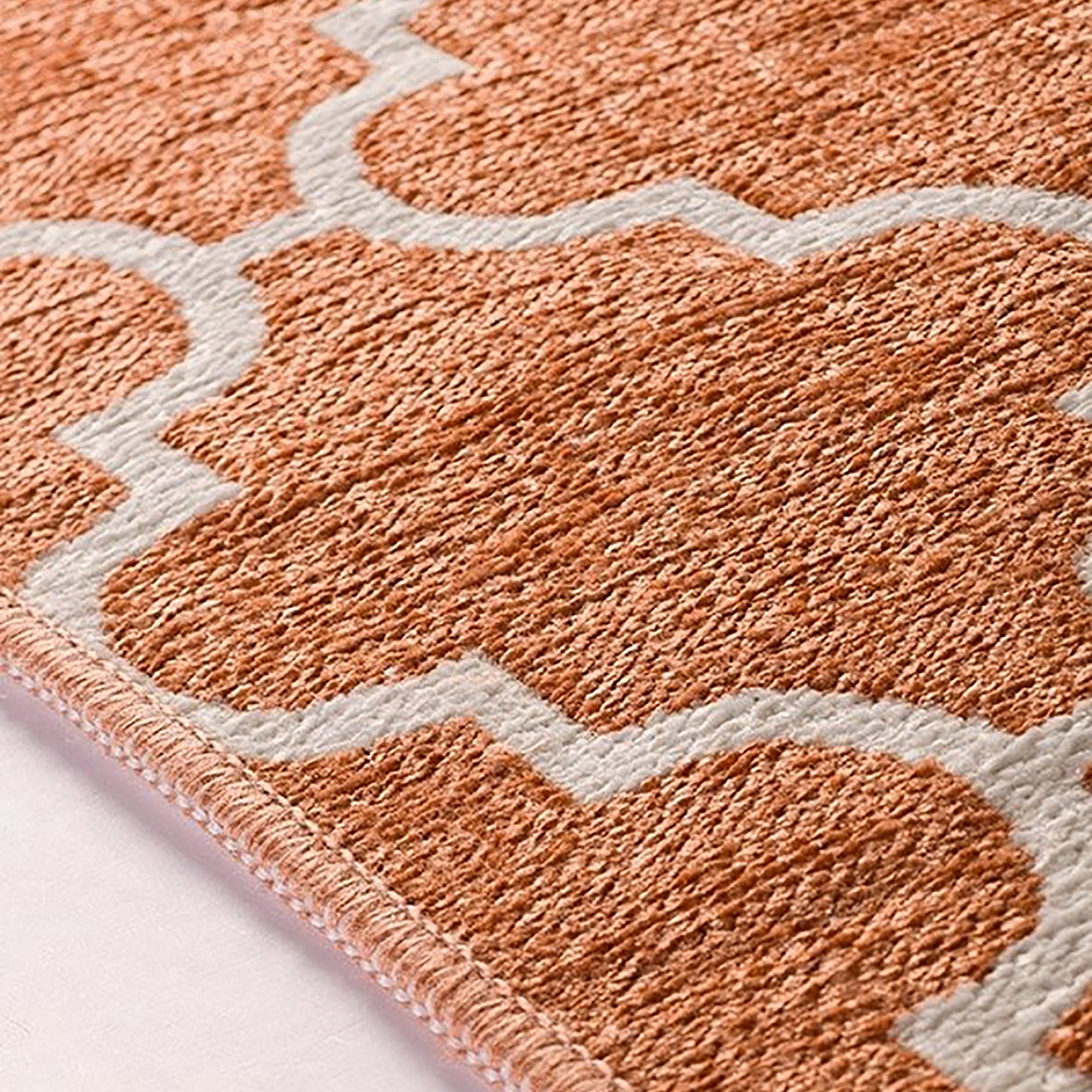 Aicha2 Moroccan Modern Orange Rug
