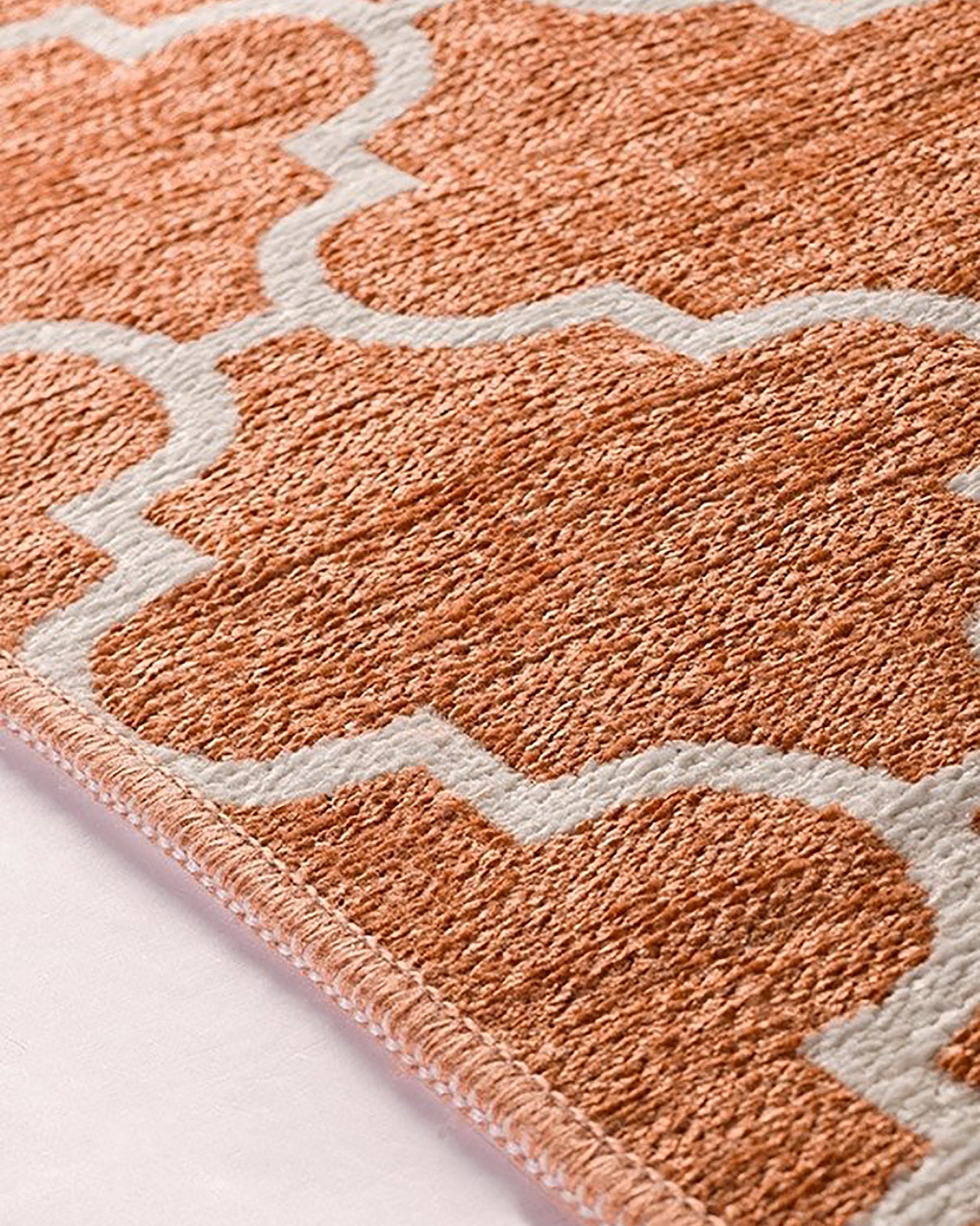 Aicha2 Moroccan Modern Orange Rug