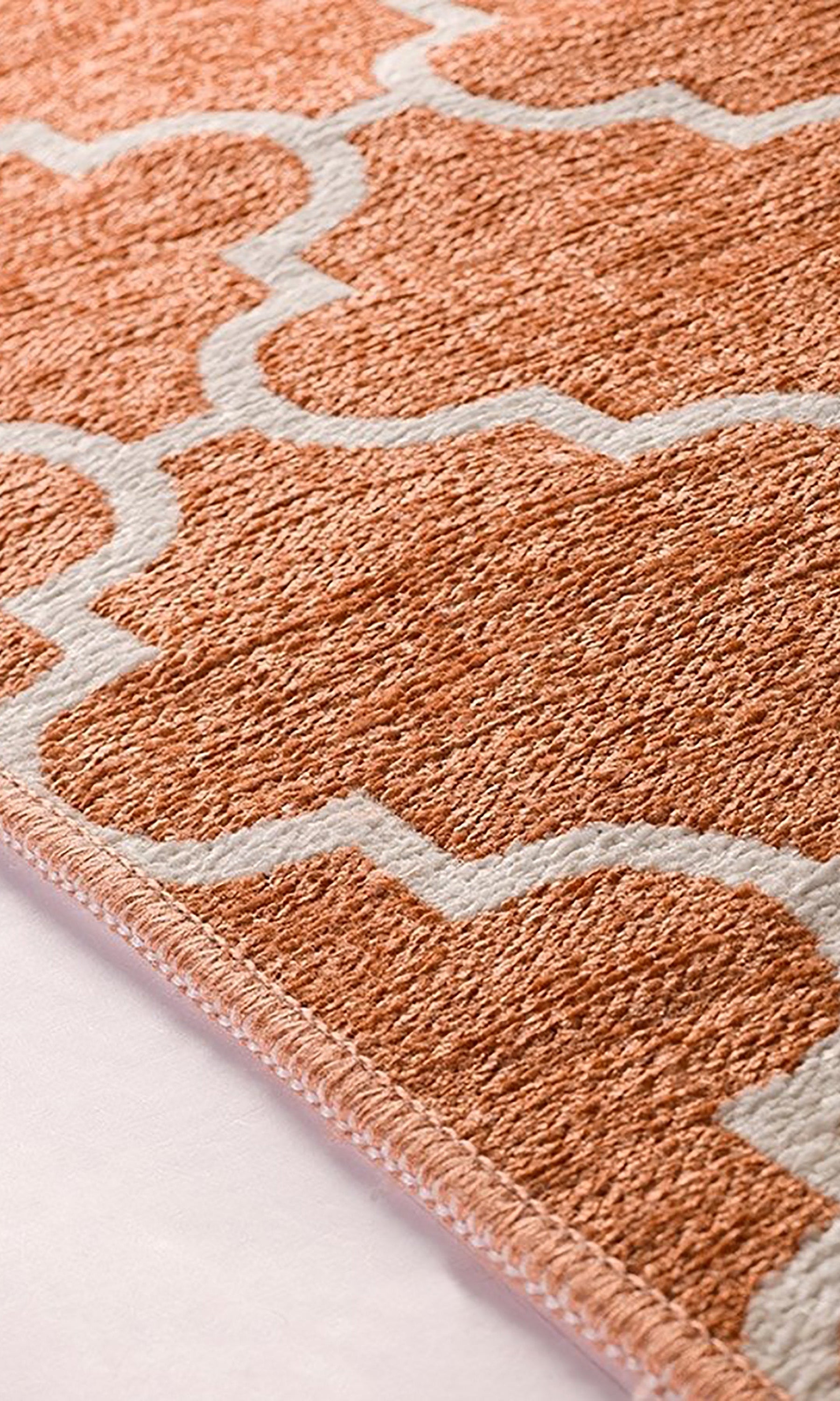 Aicha2 Moroccan Modern Orange Rug