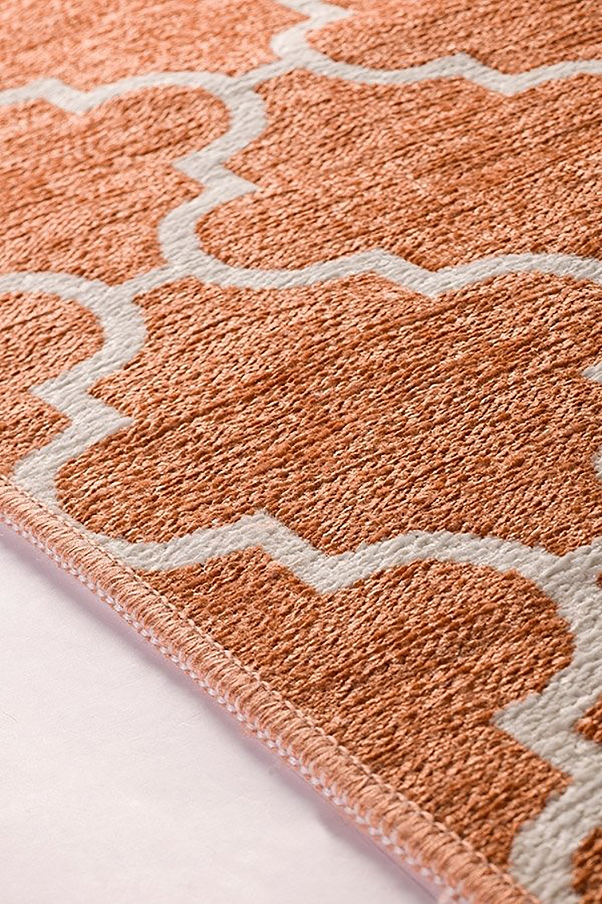 Aicha2 Moroccan Modern Orange Rug