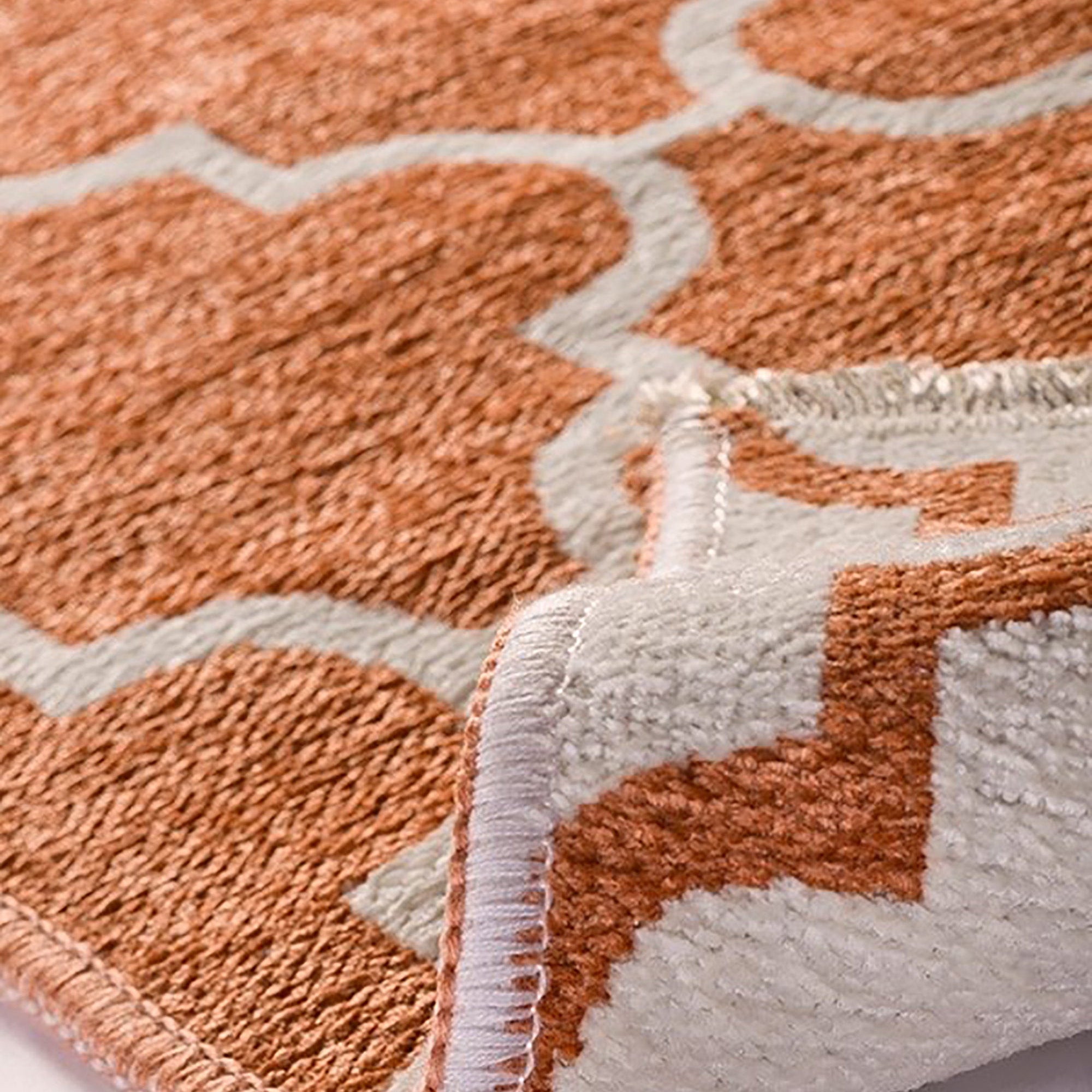 Aicha2 Moroccan Modern Orange Rug