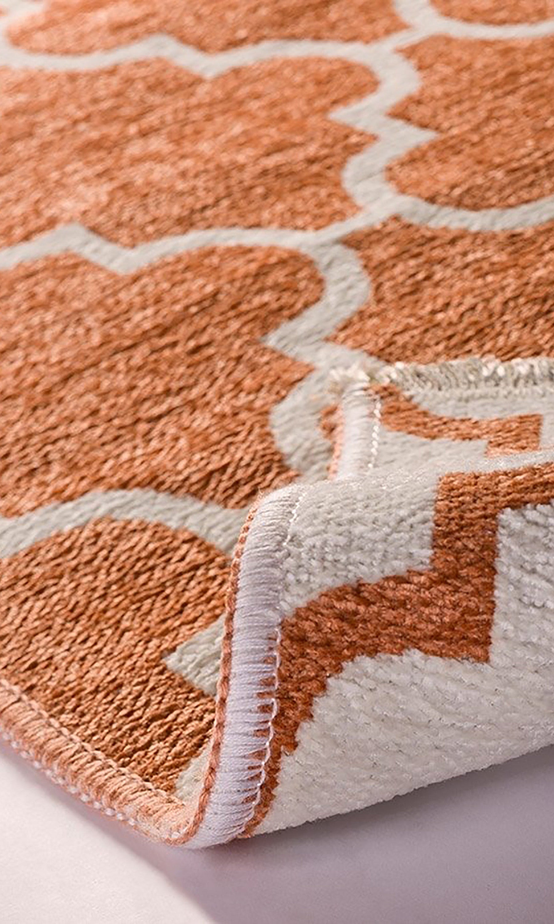 Aicha2 Moroccan Modern Orange Rug