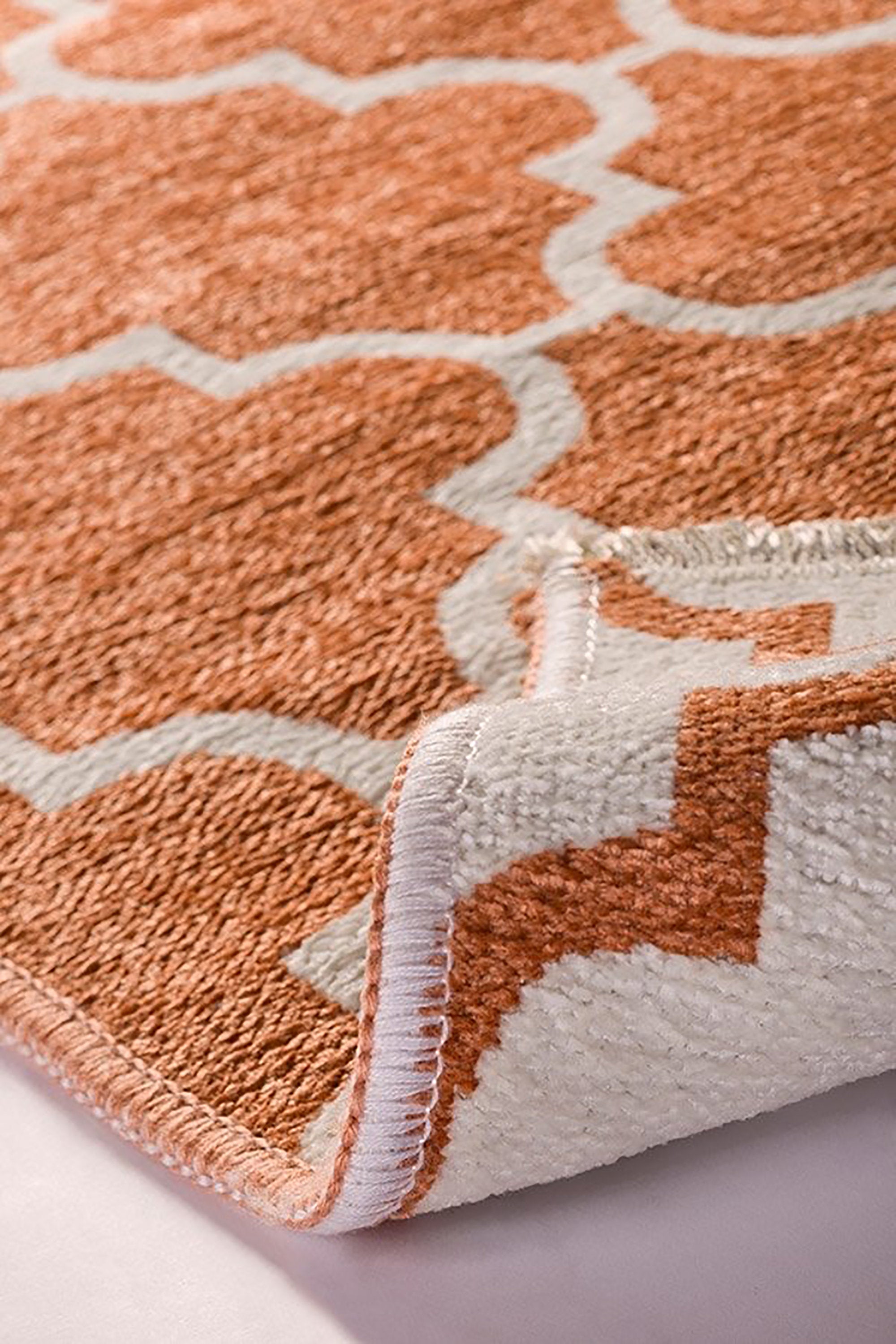 Aicha2 Moroccan Modern Orange Rug