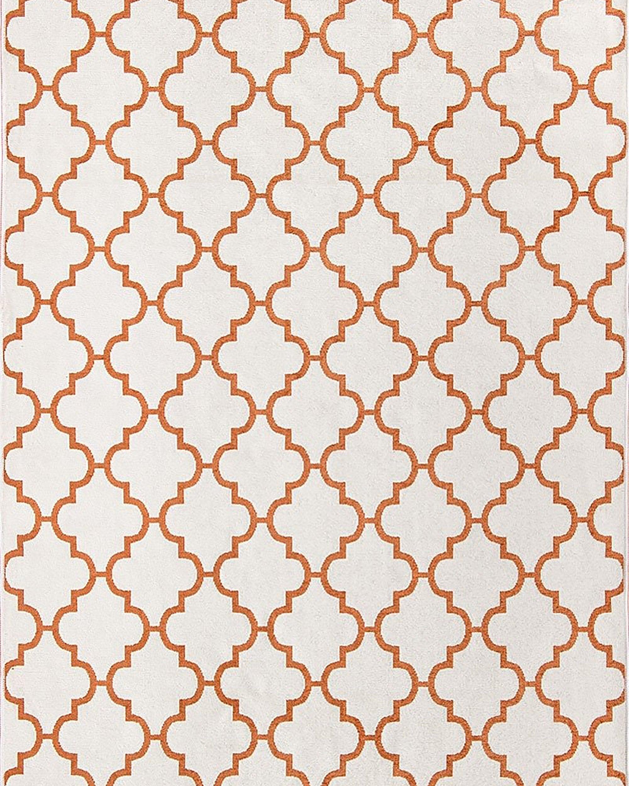 Aicha2 Moroccan Modern Orange Rug