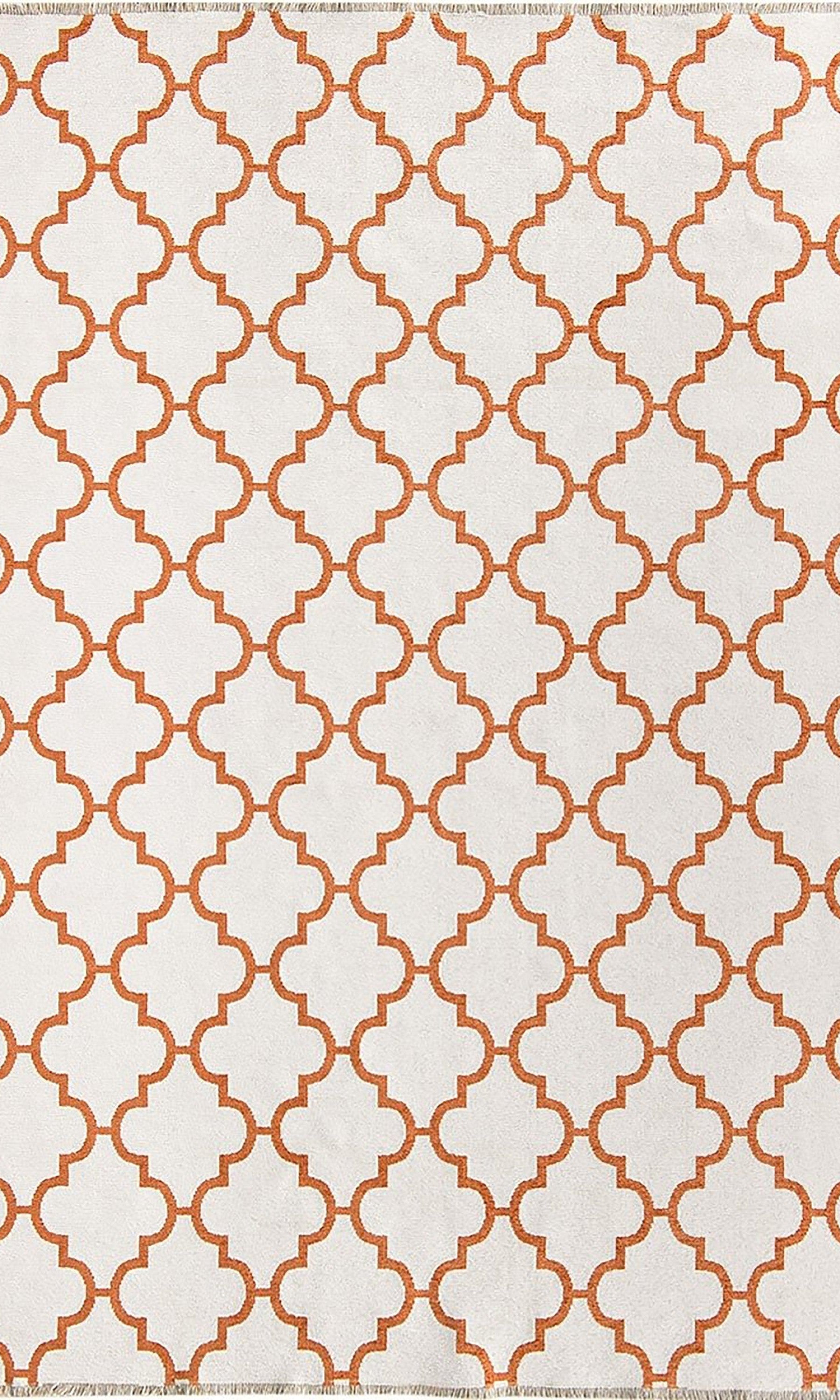 Aicha2 Moroccan Modern Orange Rug