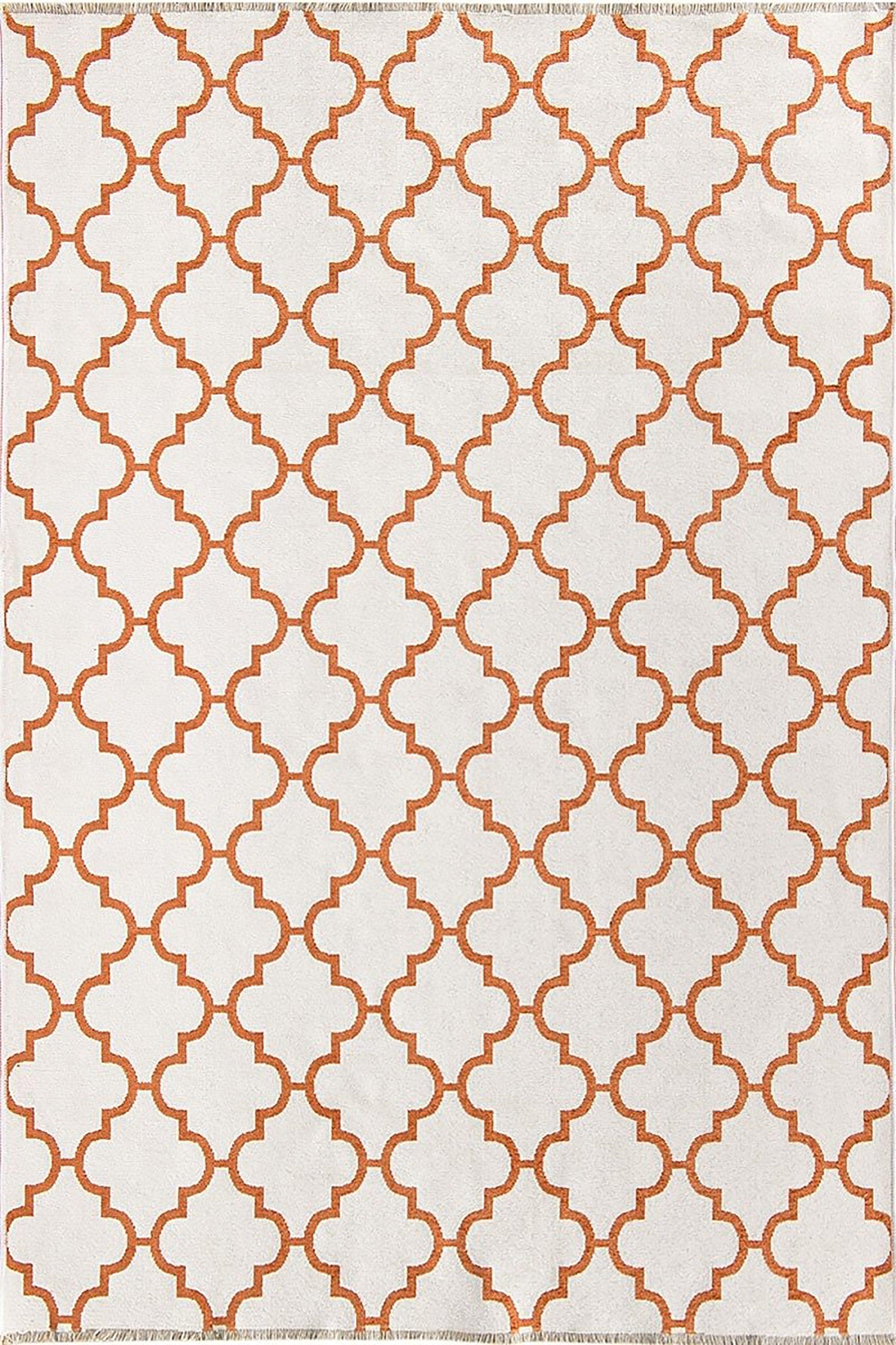 Aicha2 Moroccan Modern Orange Rug