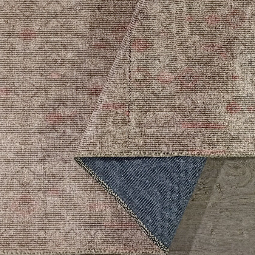 Turkish Rug Natural Beige Pink Vintage Kilim Style Area & Runner Rugs Fame Living Farmhouse Decor Boho Geometric Diamond Carpet