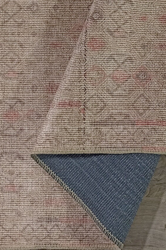 Turkish Rug Natural Beige Pink Vintage Kilim Style Area & Runner Rugs Fame Living Farmhouse Decor Boho Geometric Diamond Carpet