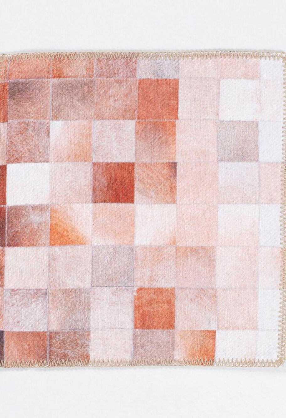 18" Cowhide Patchwork Pillow Cover β Handmade Boho Cushion, Vintage Kilim-Inspired Throw Pillow for Sofa or Bed