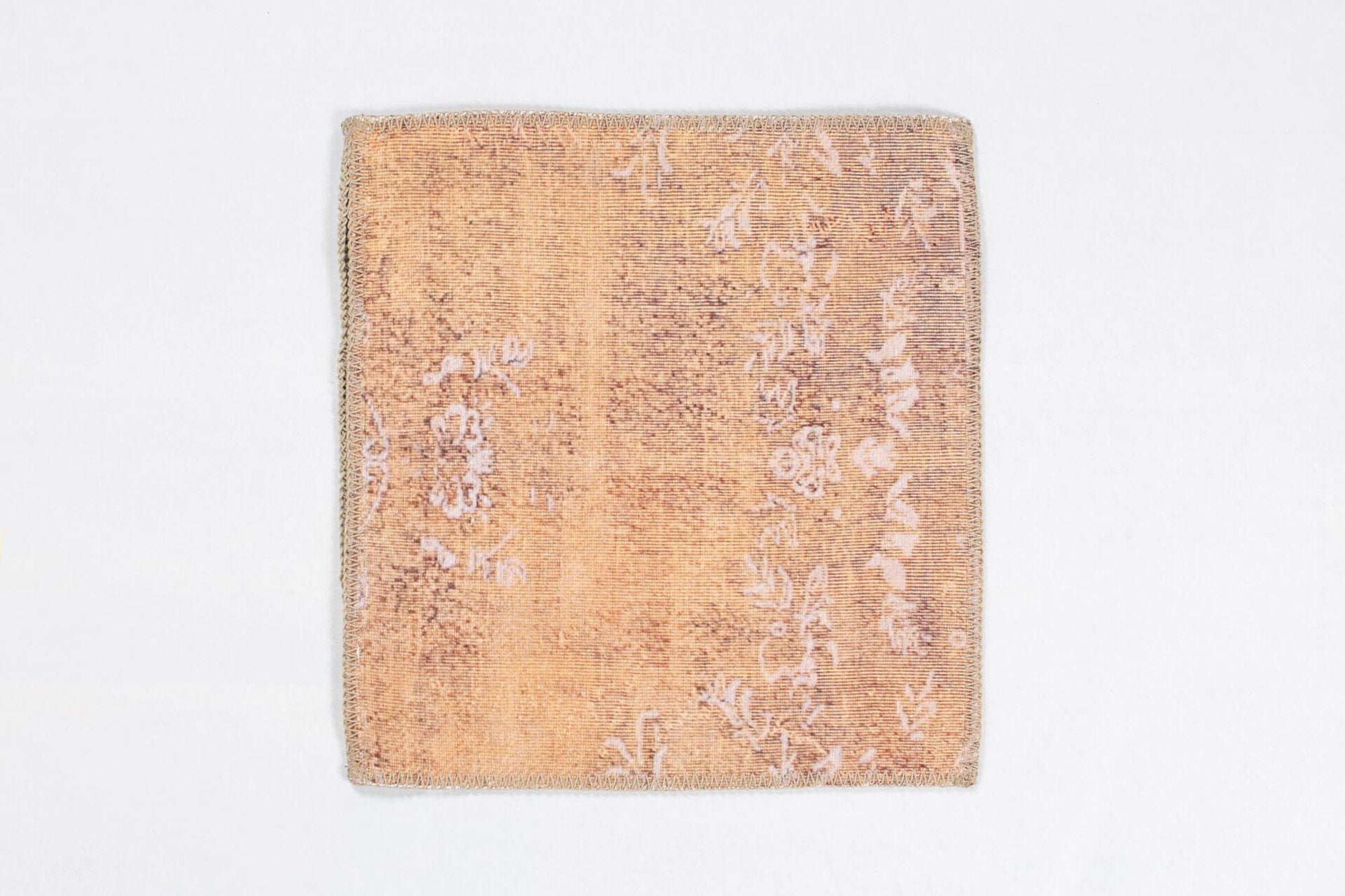 18" Cushion Cover Faded Gold, yellow Vintage Inspired Handmade Decor Square Pillow Case Housewarming gift Boho decor throw Kilim Cushions