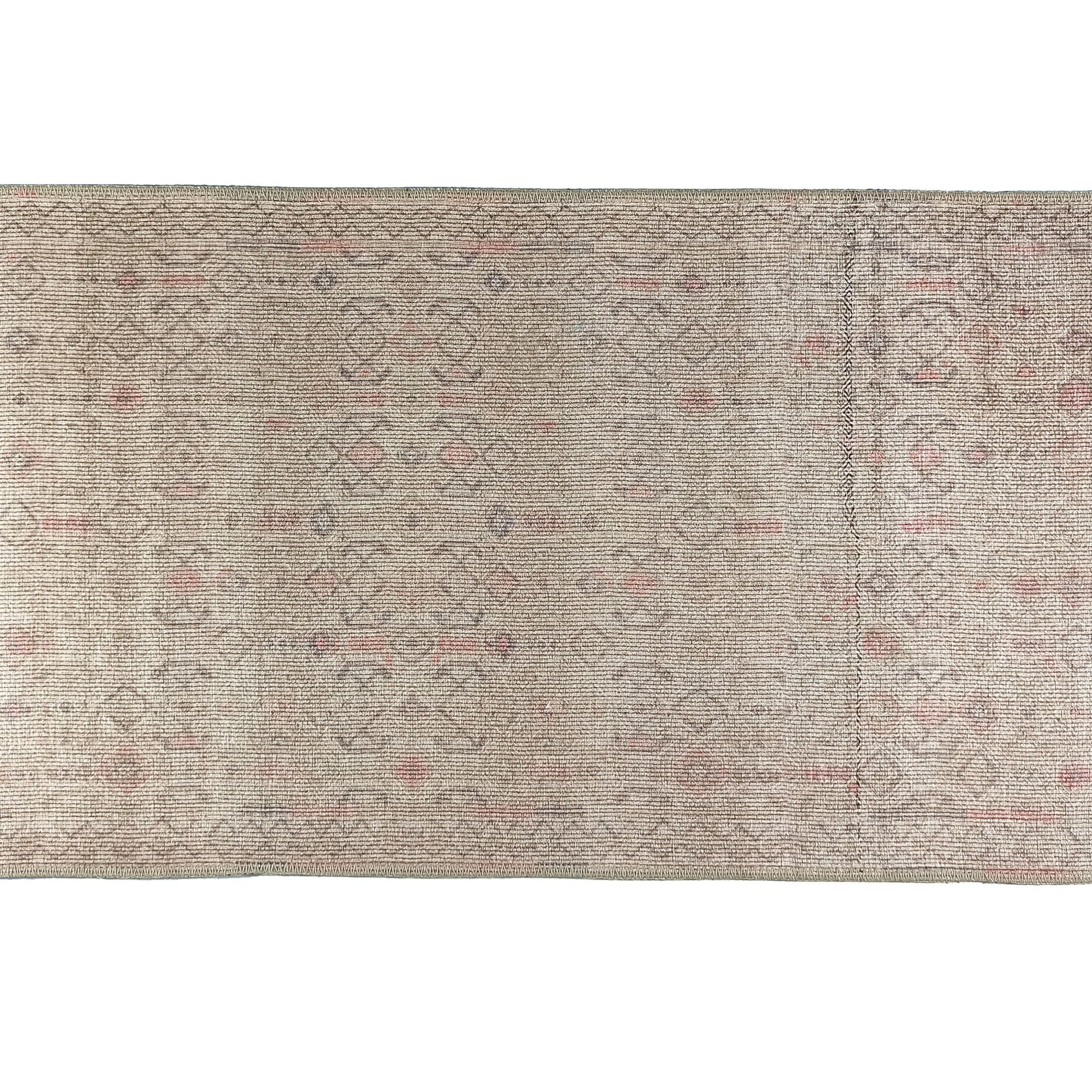 Turkish Rug Natural Beige Pink Vintage Kilim Style Area & Runner Rugs Fame Living Farmhouse Decor Boho Geometric Diamond Carpet