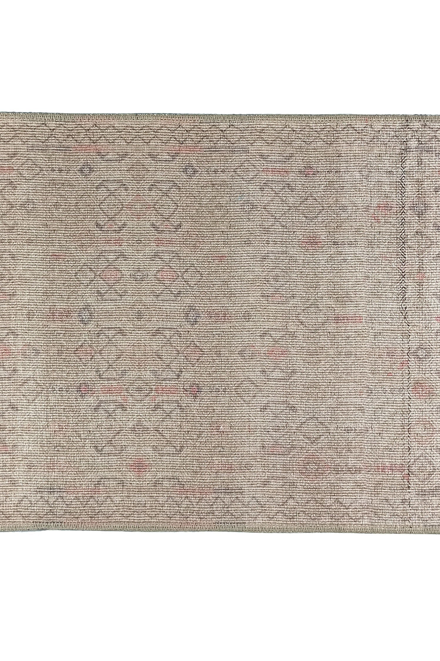 Turkish Rug Natural Beige Pink Vintage Kilim Style Area & Runner Rugs Fame Living Farmhouse Decor Boho Geometric Diamond Carpet