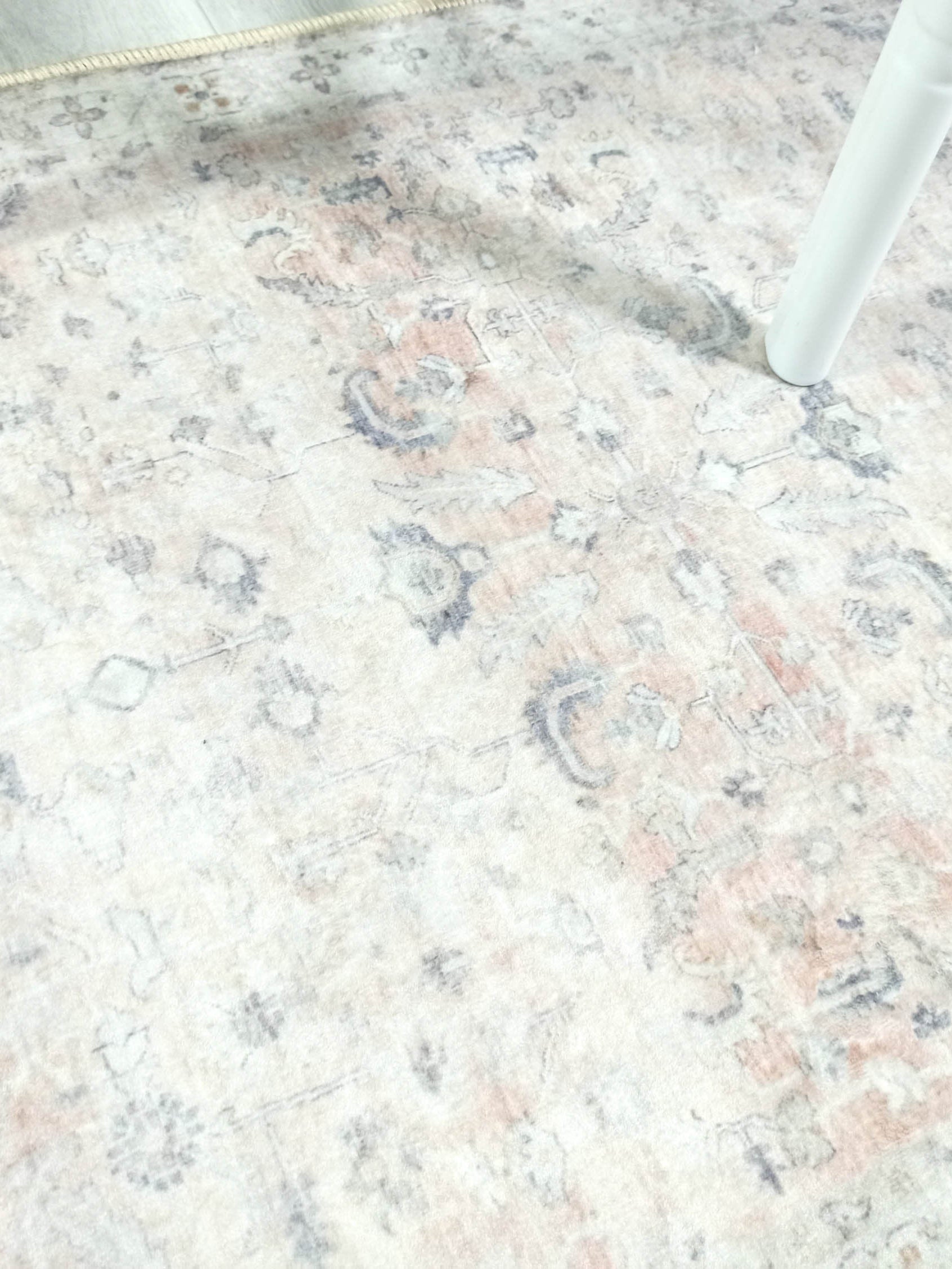 Azalea Neutral Beige Blush Orange Oushak 2x3 Rug