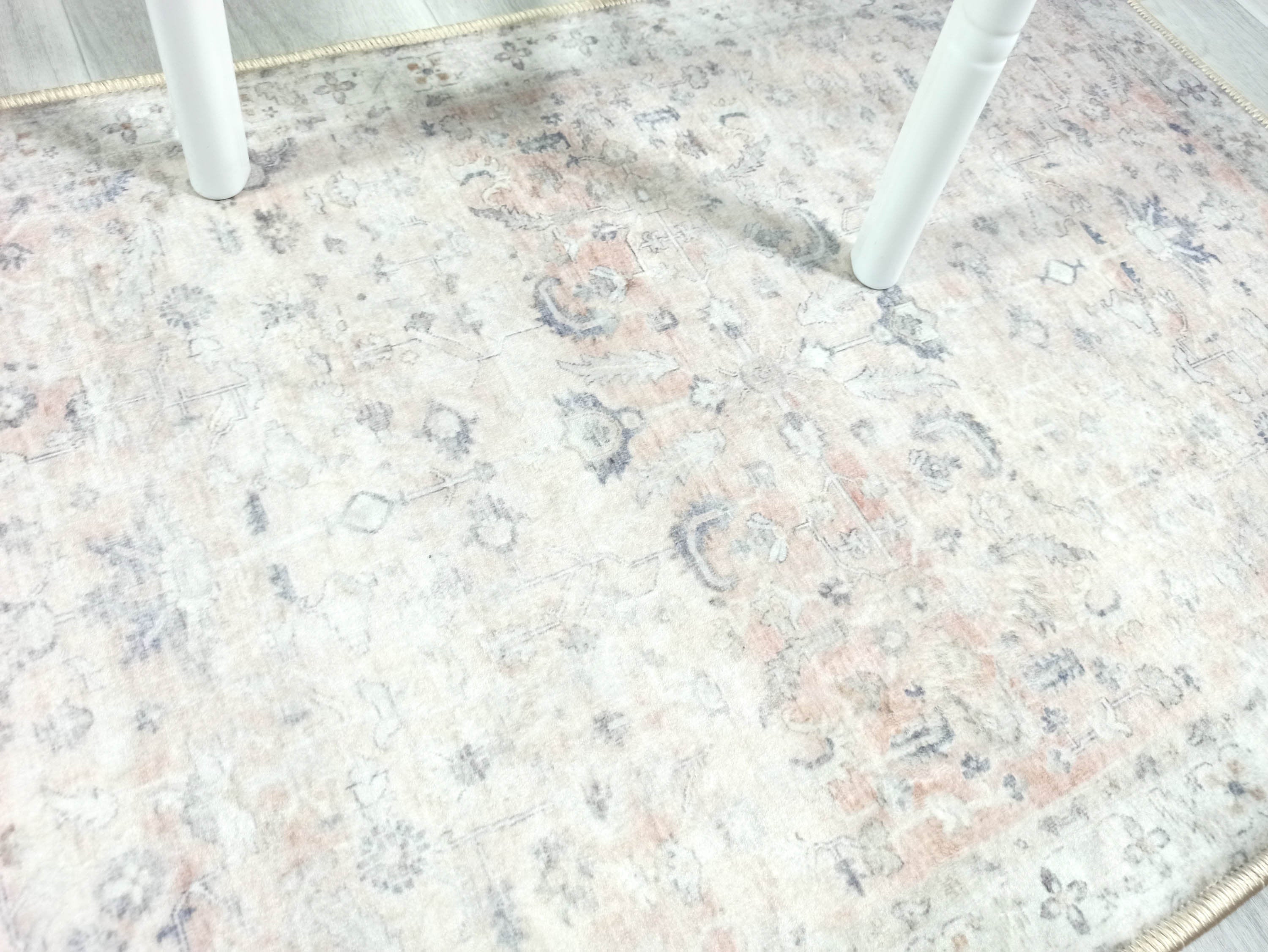 Azalea Neutral Beige Blush Orange Oushak 2x3 Rug