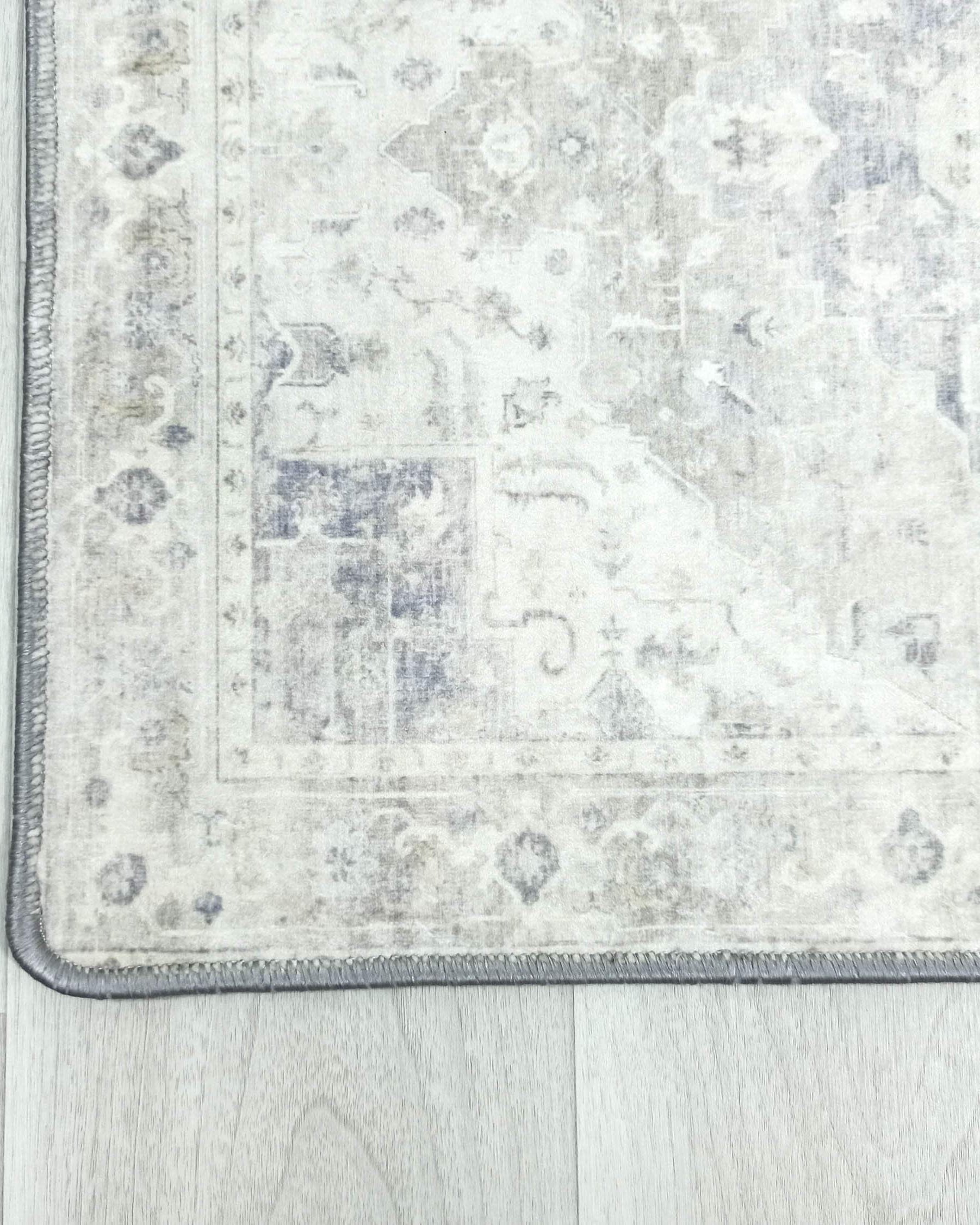 Landy Neutral Gray Heriz Persian 2x3 Rug