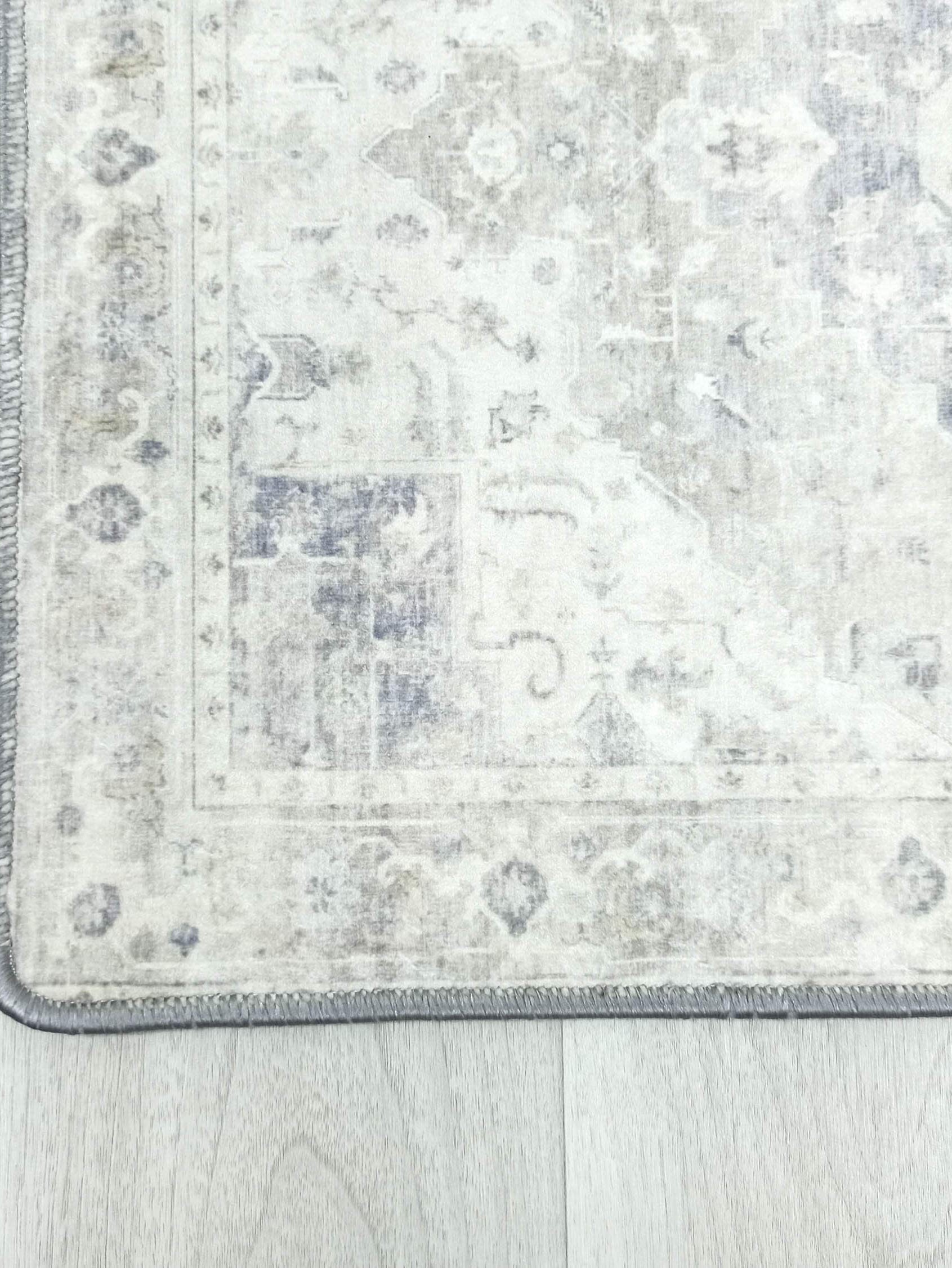 Landy Neutral Gray Heriz Persian 2x3 Rug
