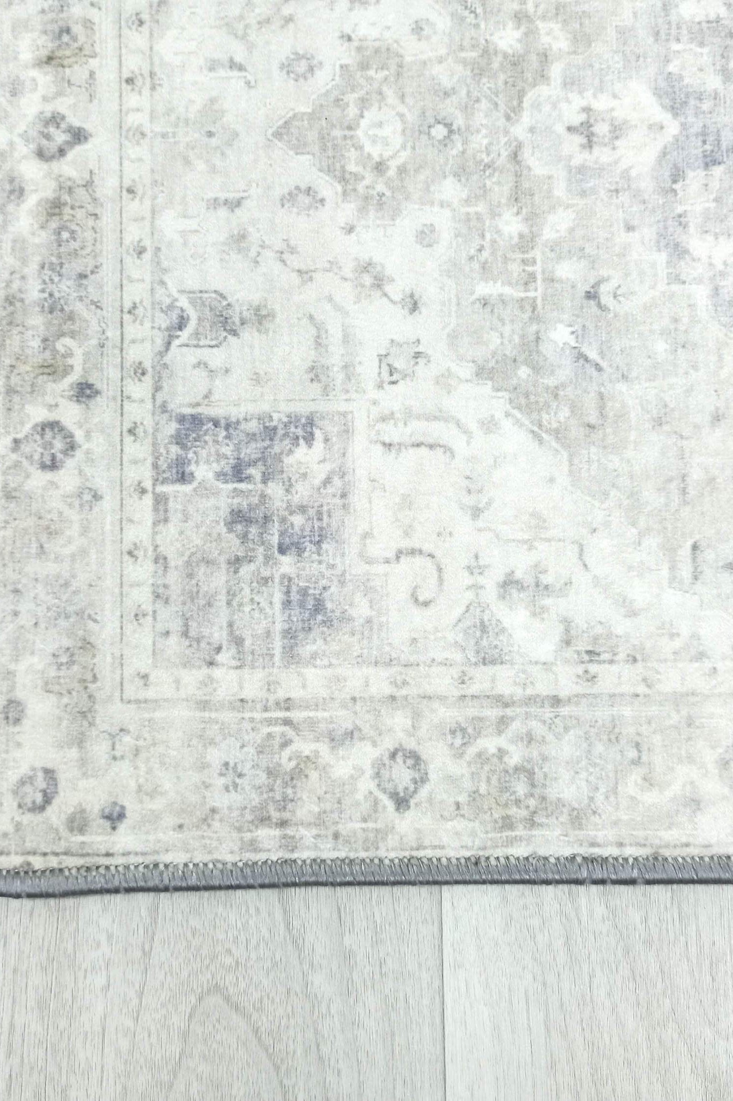 Landy Neutral Gray Heriz Persian 2x3 Rug