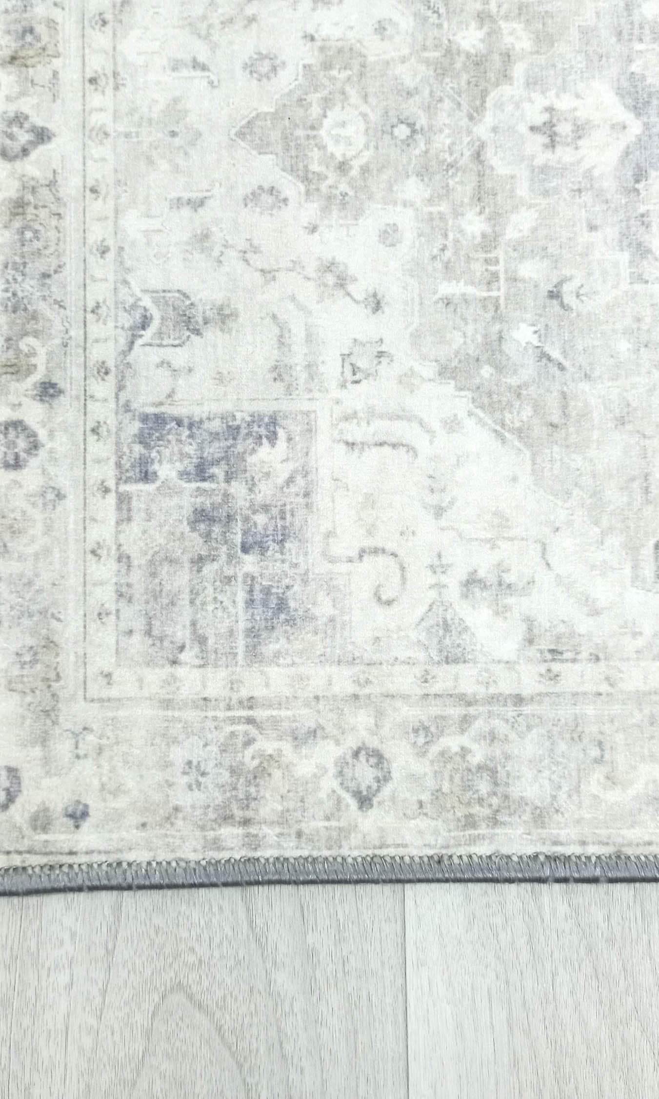 Landy Neutral Gray Heriz Persian 2x3 Rug