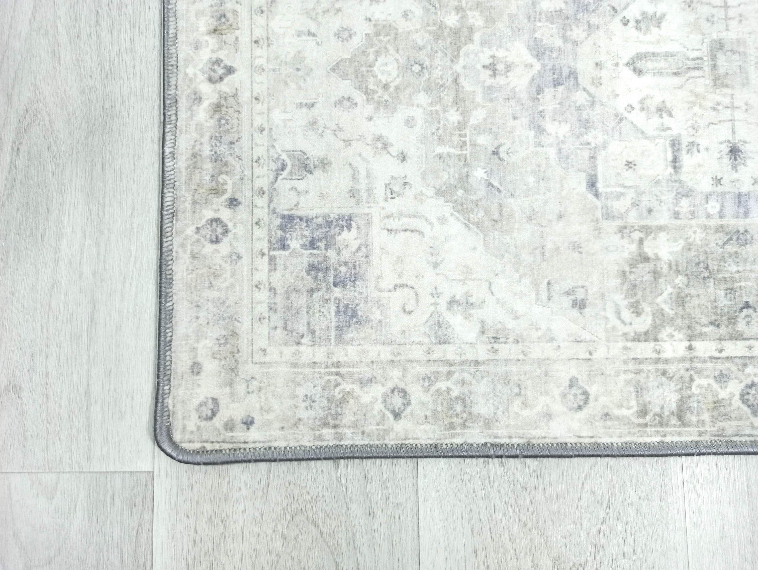 Landy Neutral Gray Heriz Persian 2x3 Rug