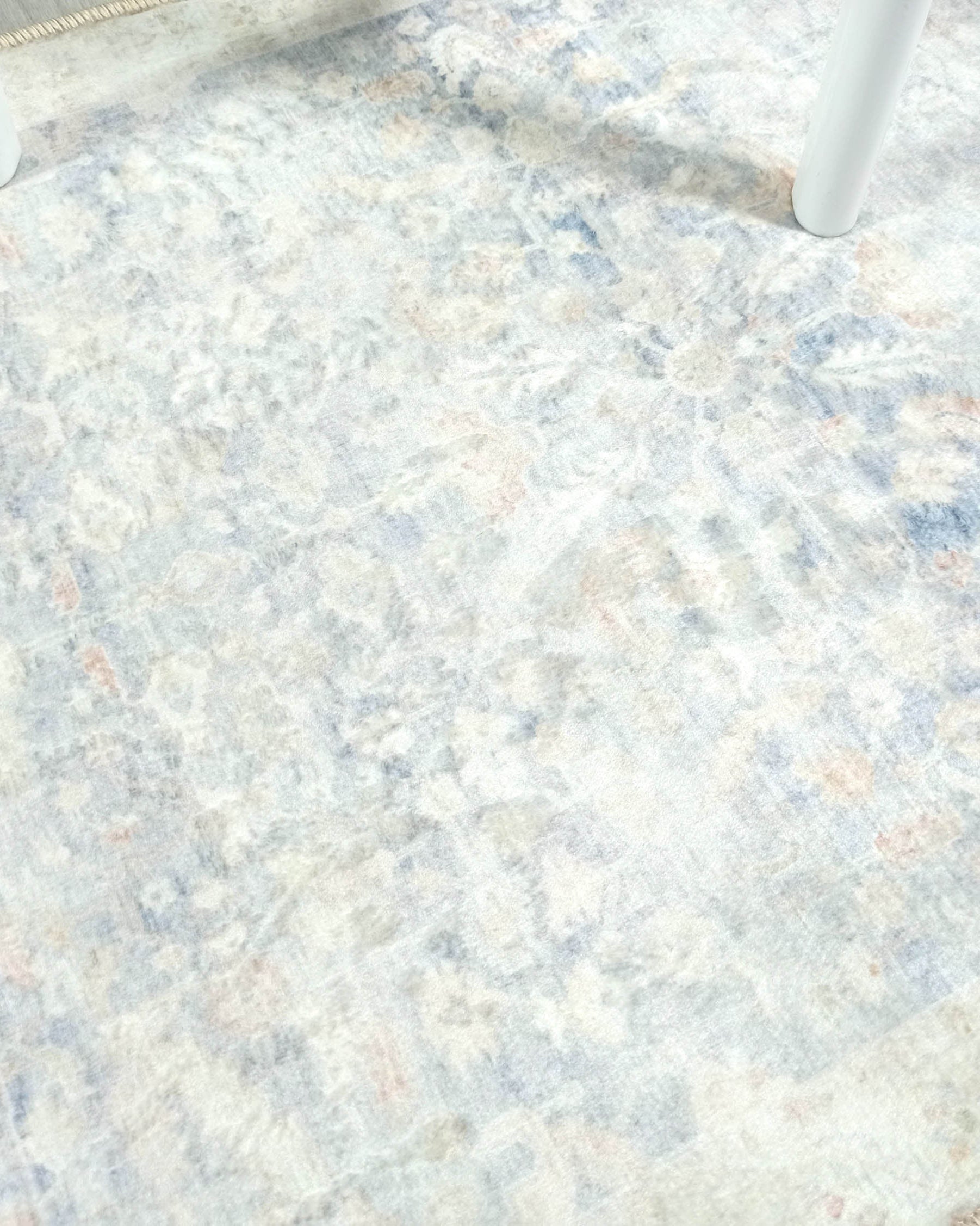 Londyn Neutral Faded Navy Blue Oushak Small 2x3 Rug