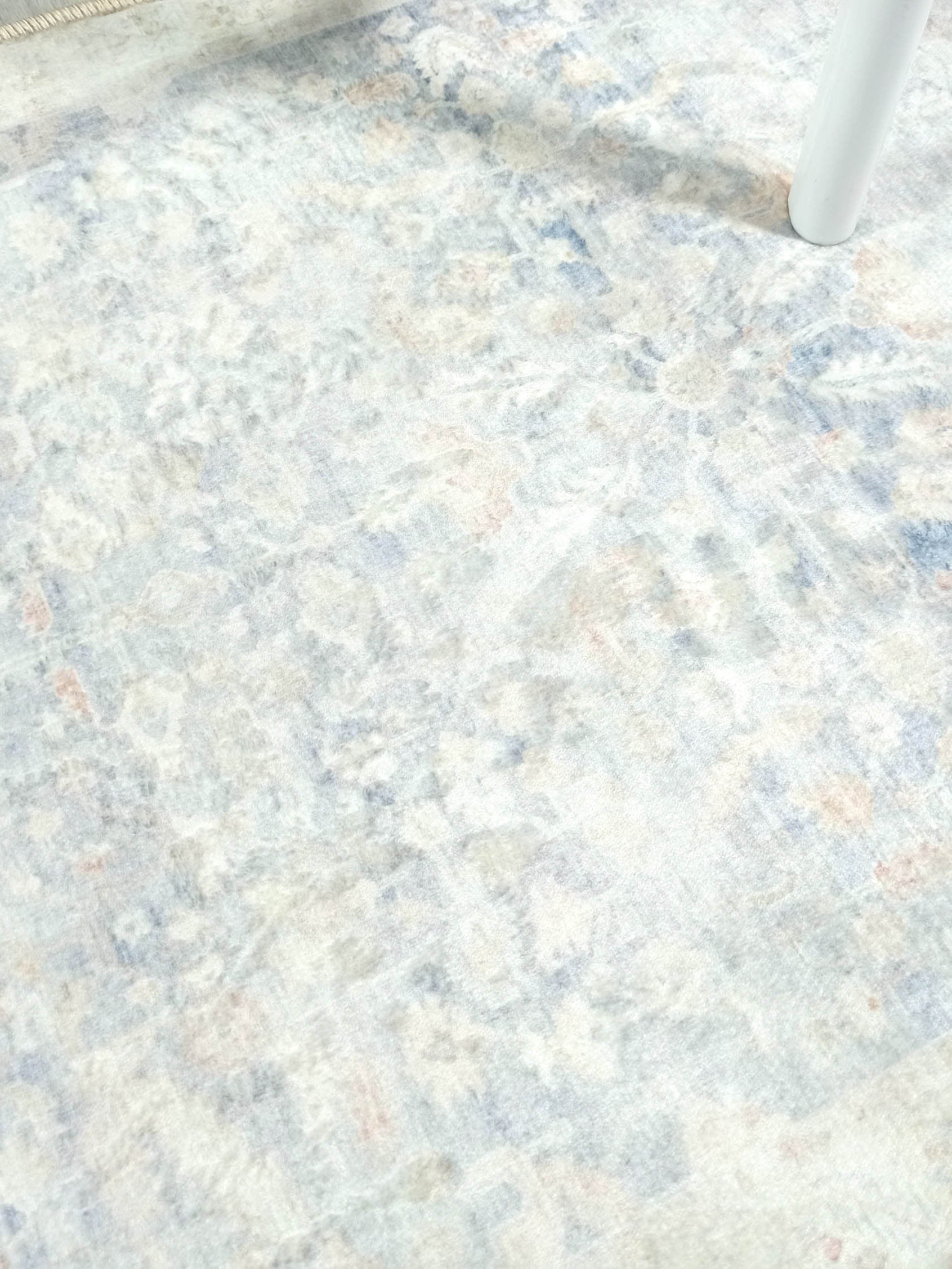 Londyn Neutral Faded Navy Blue Oushak Small 2x3 Rug