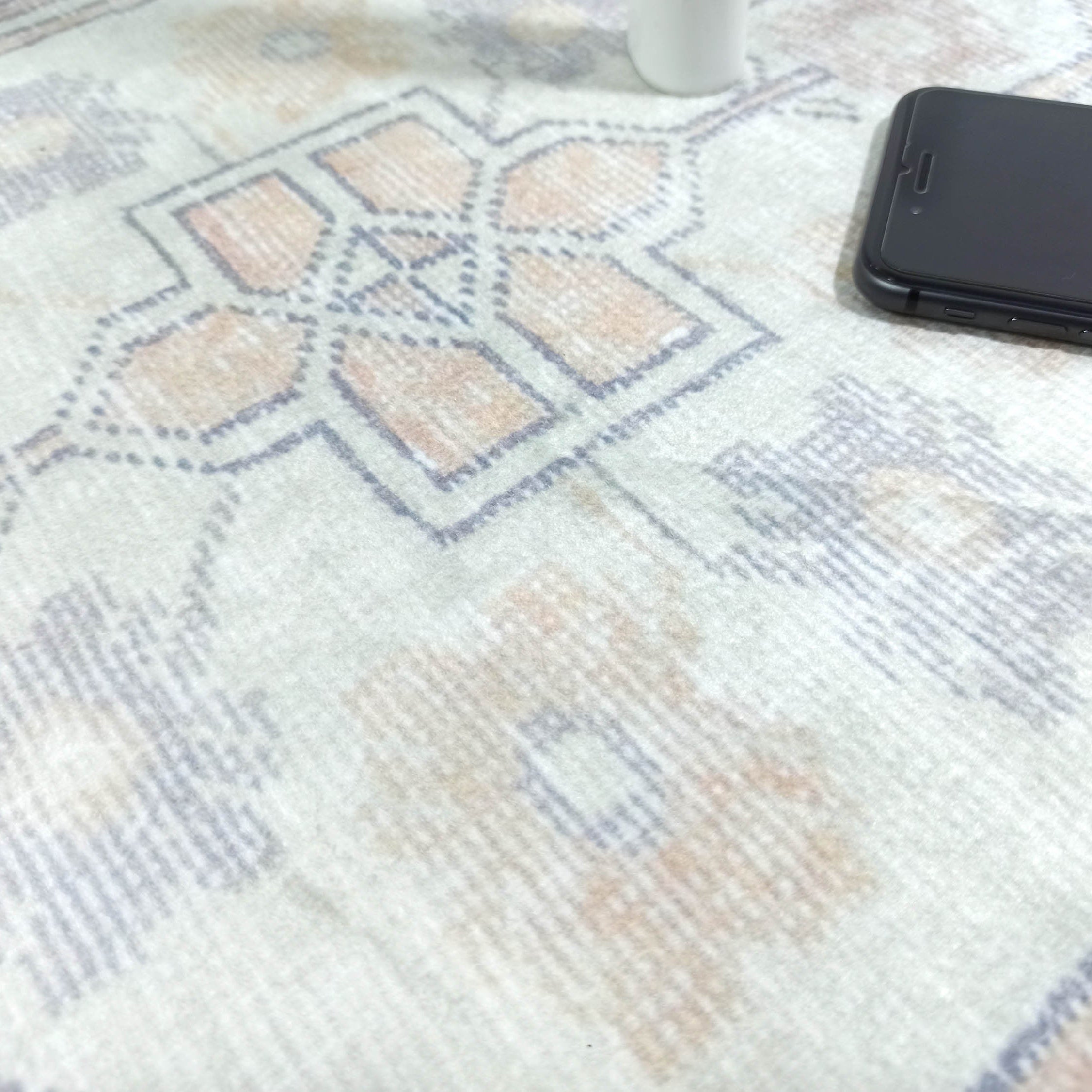 Erin Beige Green Vintage Turkish 2x3 Rug