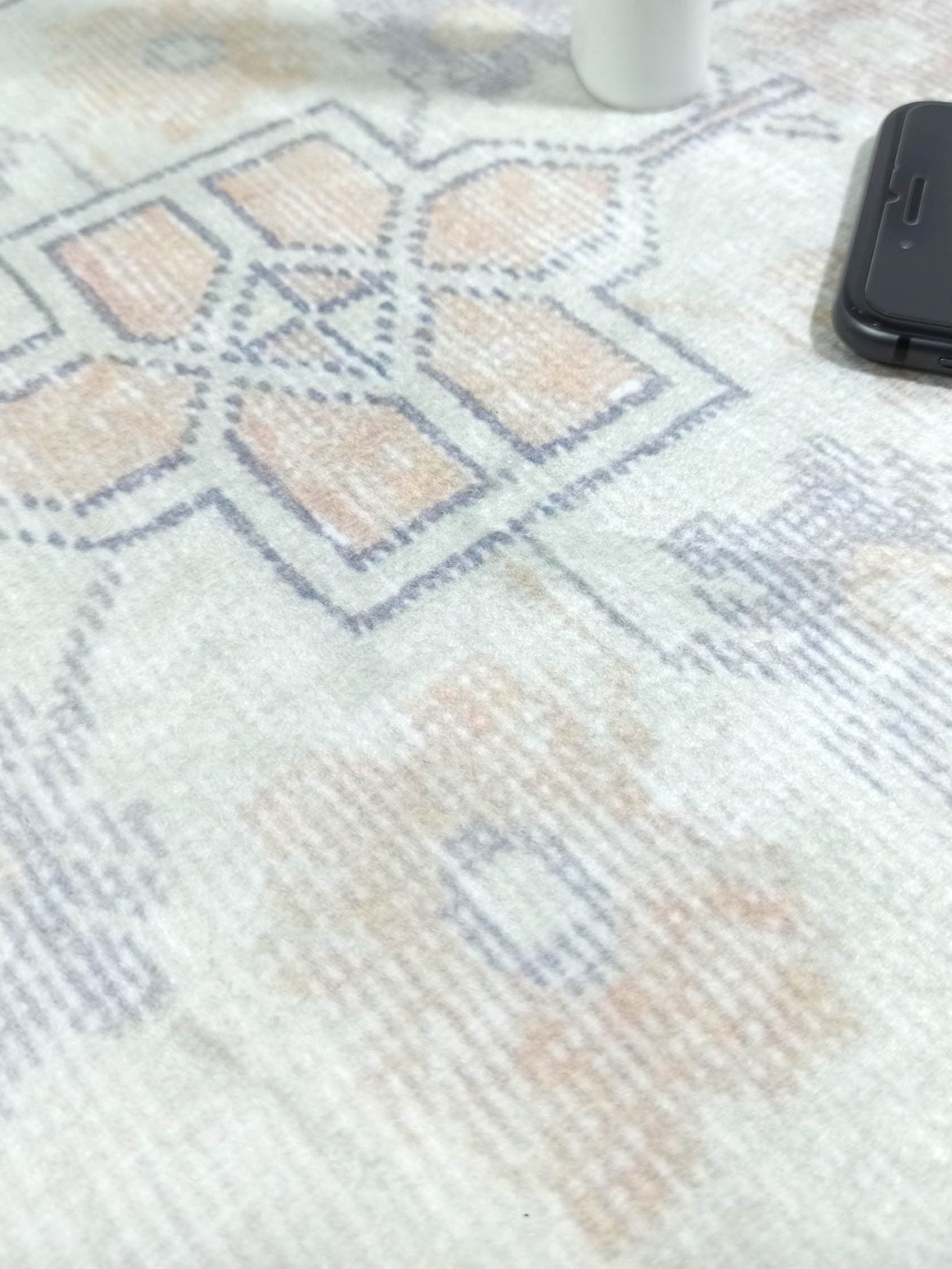 Erin Beige Green Vintage Turkish 2x3 Rug