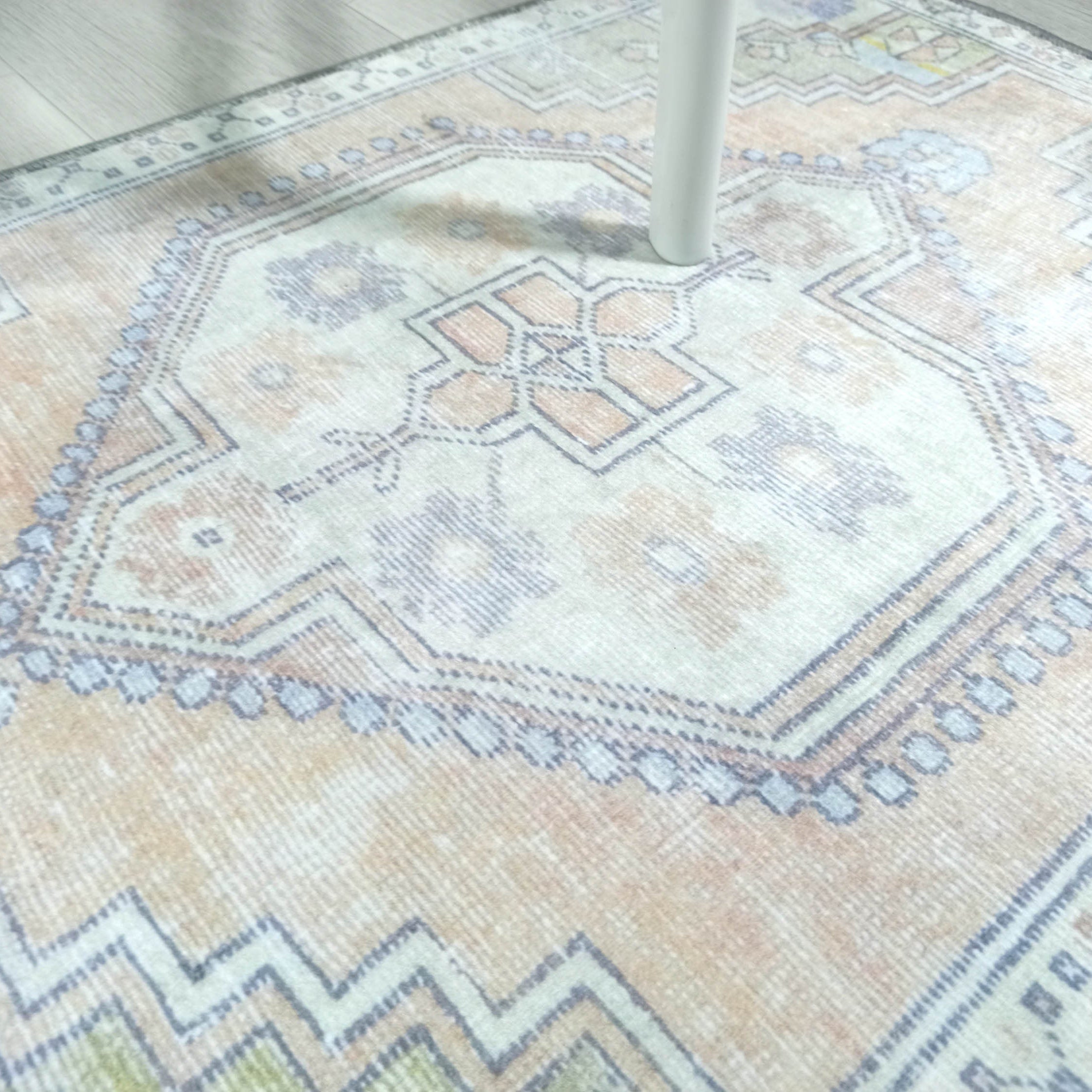 Erin Beige Green Vintage Turkish 2x3 Rug