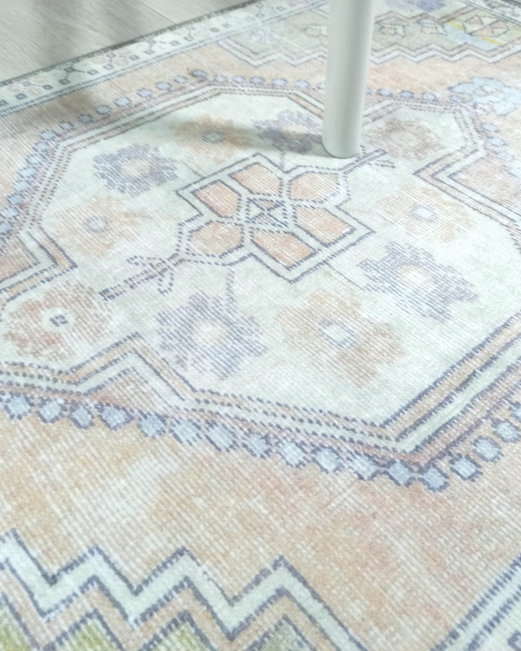 Erin Beige Green Vintage Turkish 2x3 Rug