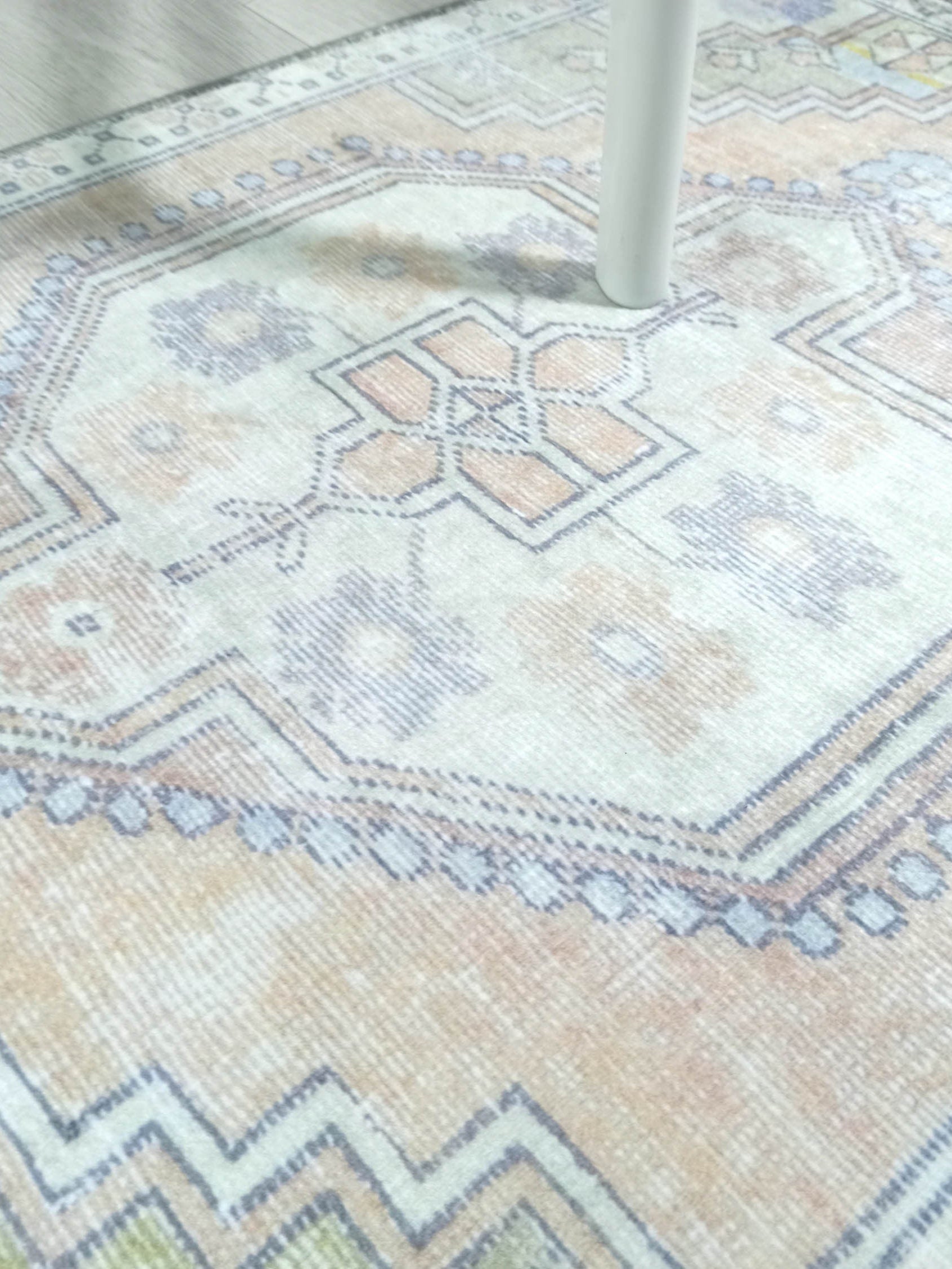 Erin Beige Green Vintage Turkish 2x3 Rug