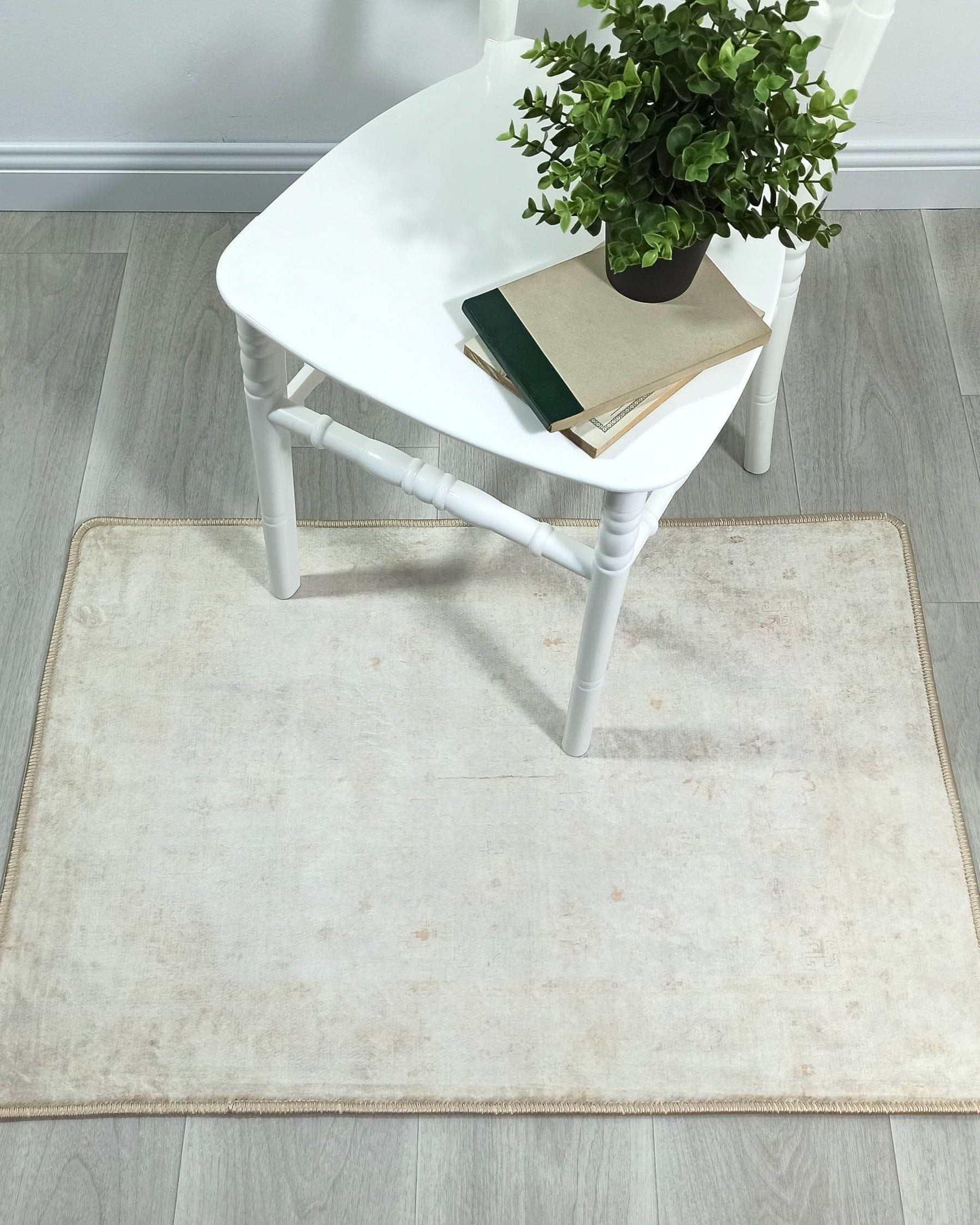 Galilea Oushak Neutral Cream White 2x3 Rug