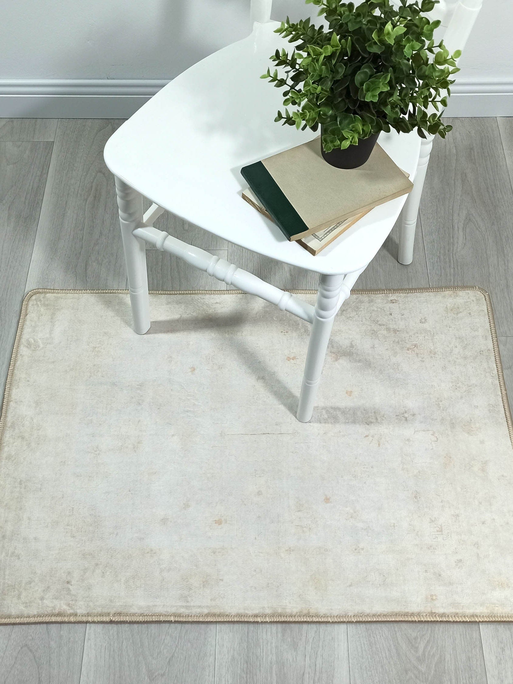 Galilea Oushak Neutral Cream White 2x3 Rug