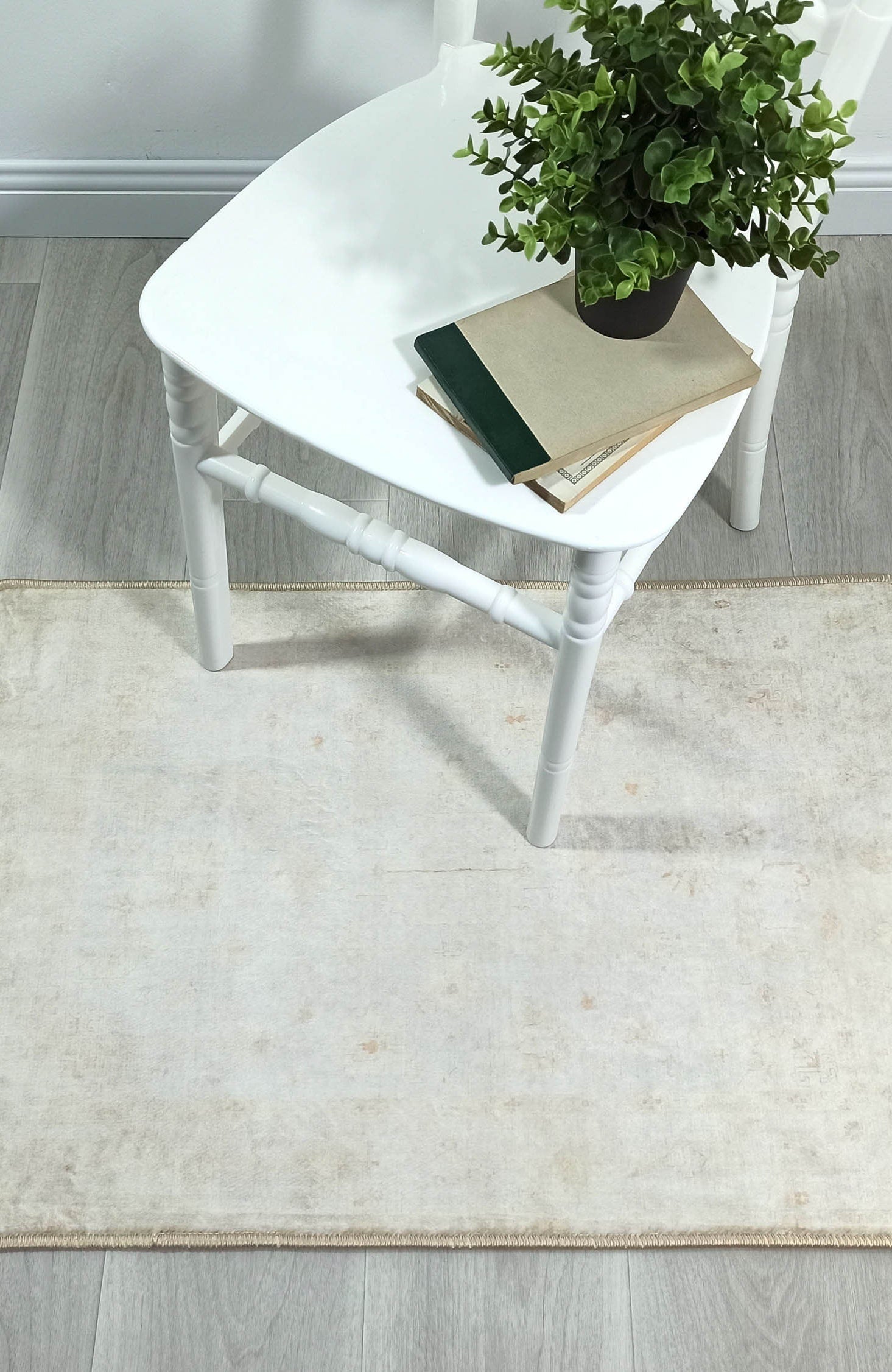 Galilea Oushak Neutral Cream White 2x3 Rug