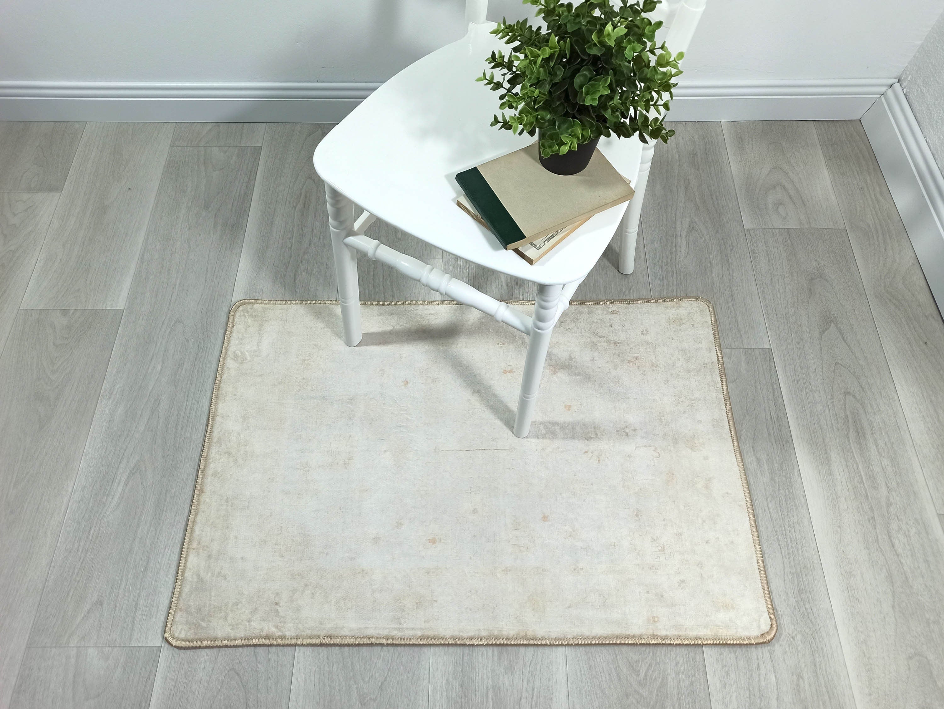Galilea Oushak Neutral Cream White 2x3 Rug