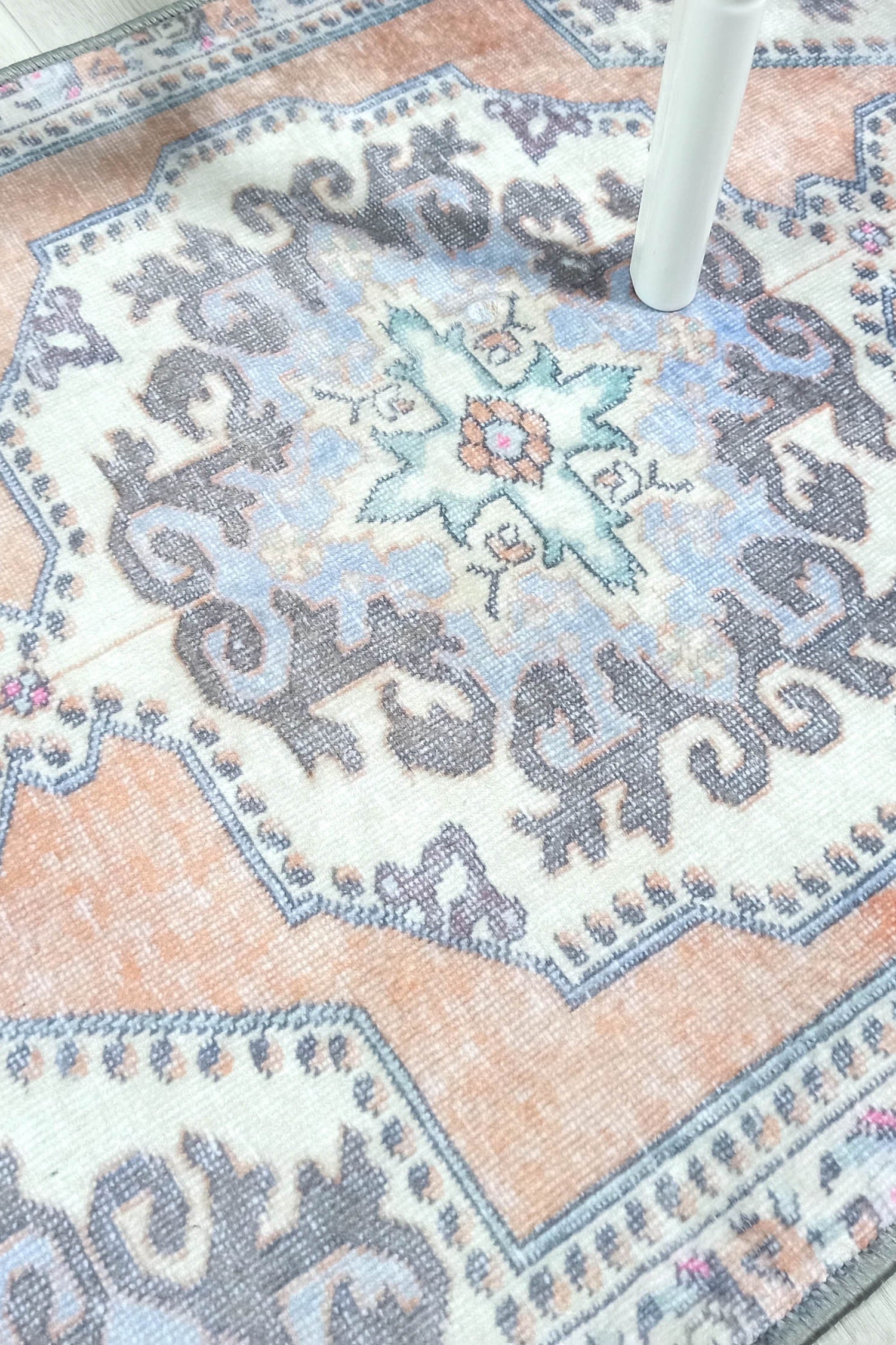 Efion Faded Orange Lavender Turkish 2x3 Rug