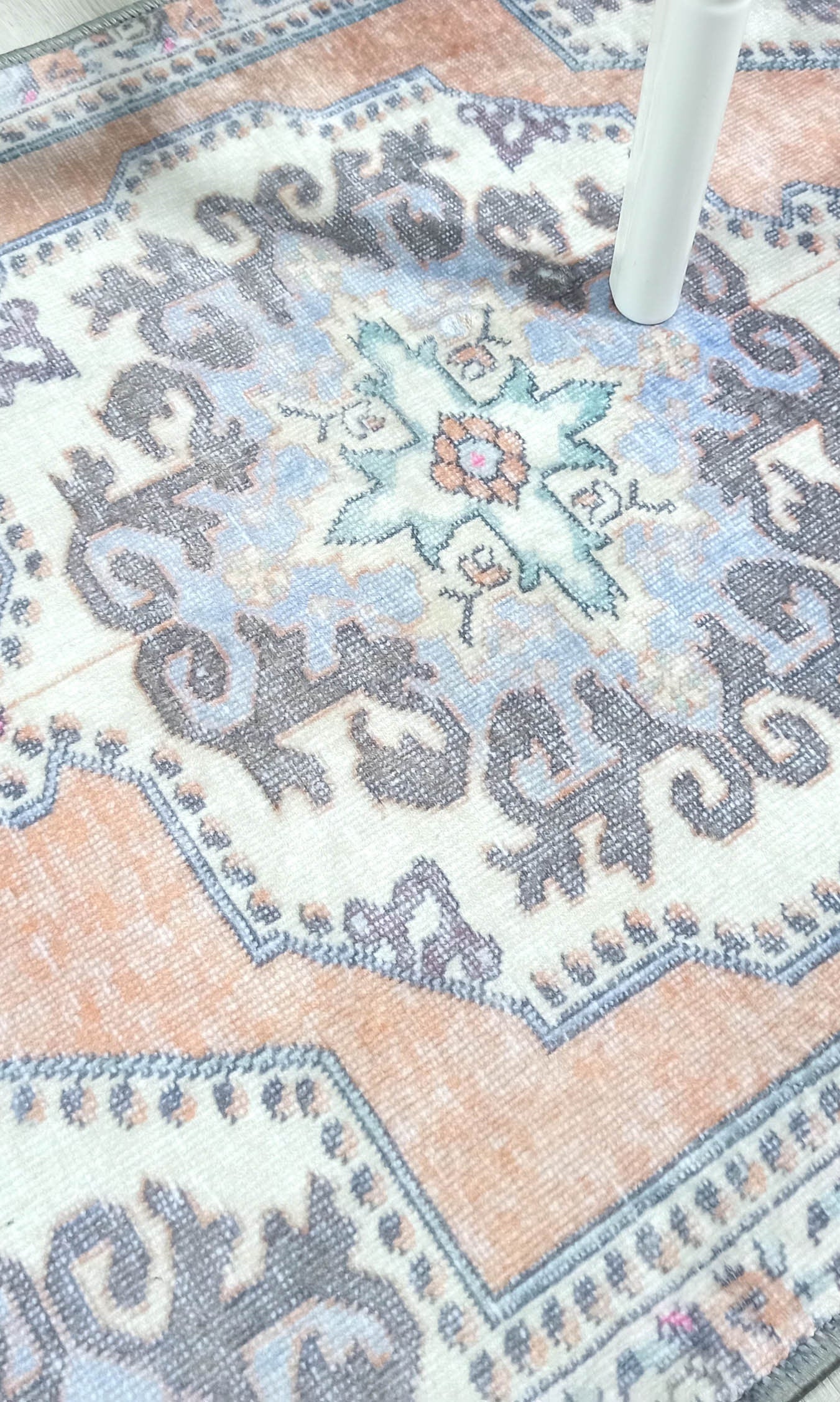 Efion Faded Orange Lavender Turkish 2x3 Rug