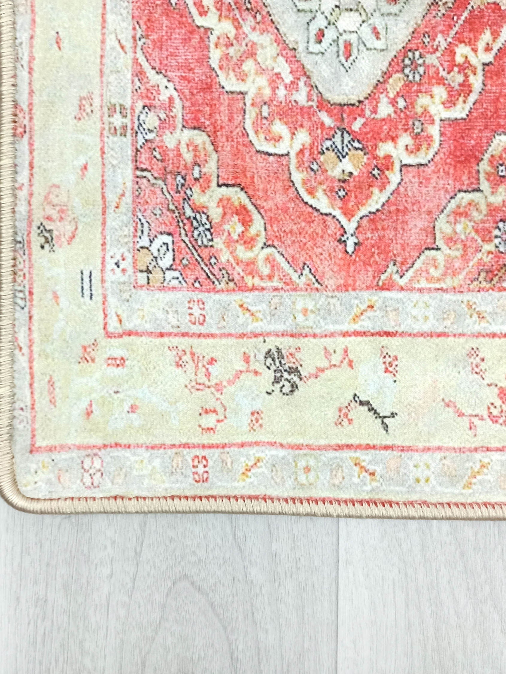 Arrabella Distressed Red Yellow Turkish 2x3 Rug