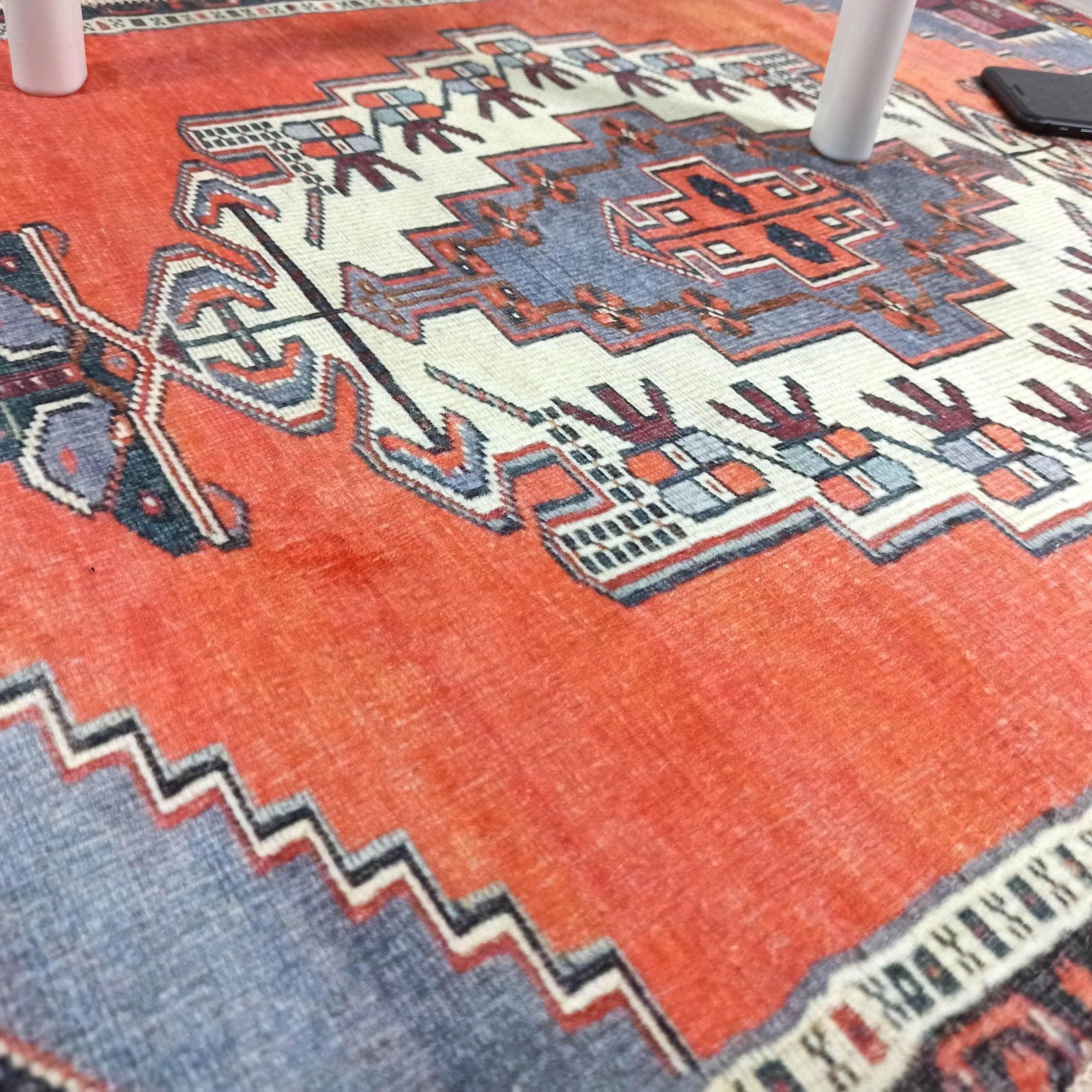 Kaci Brunt Orange Coral Turkish 2x3 Rug