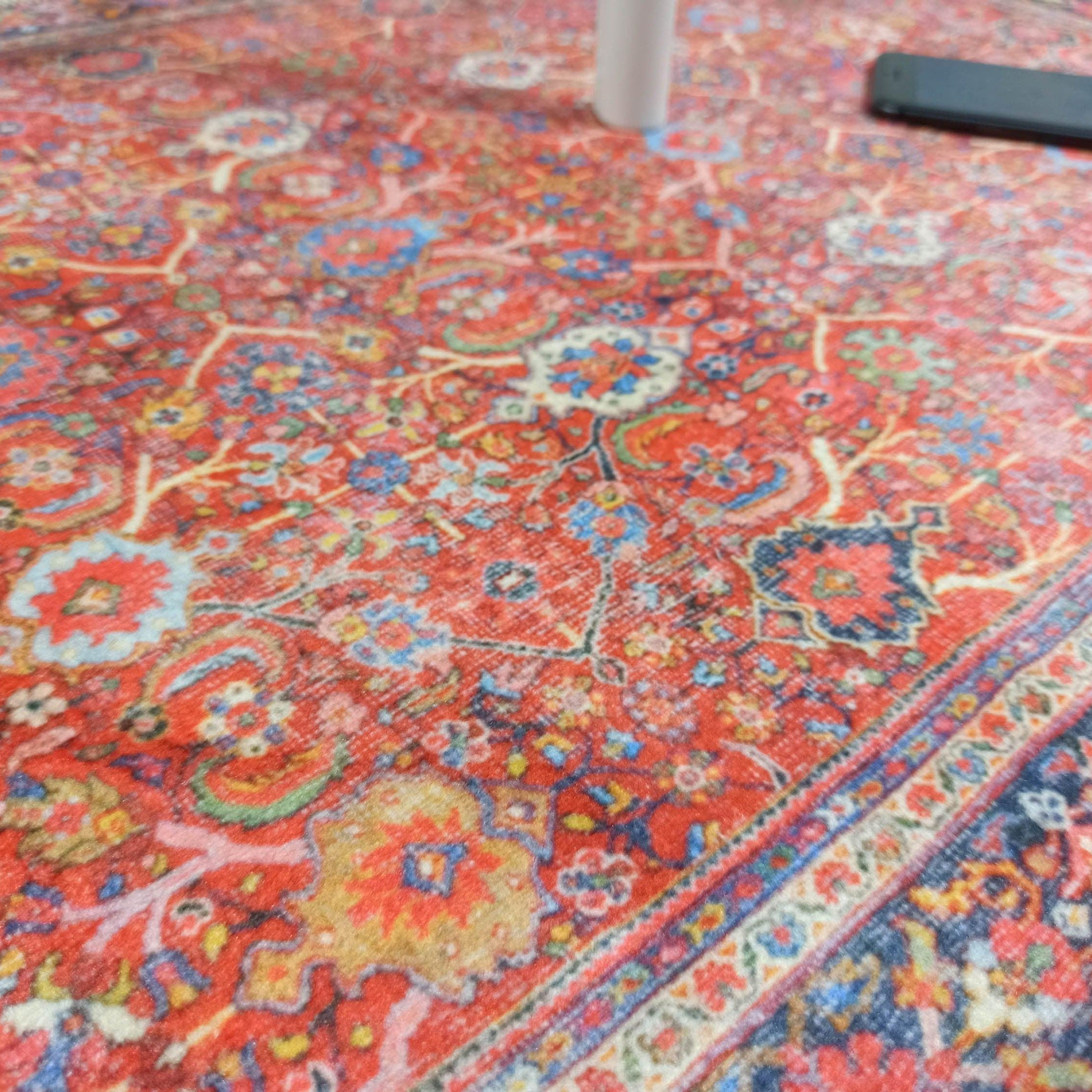Vivi Red Orange Floral Turkish 2x3 Rug