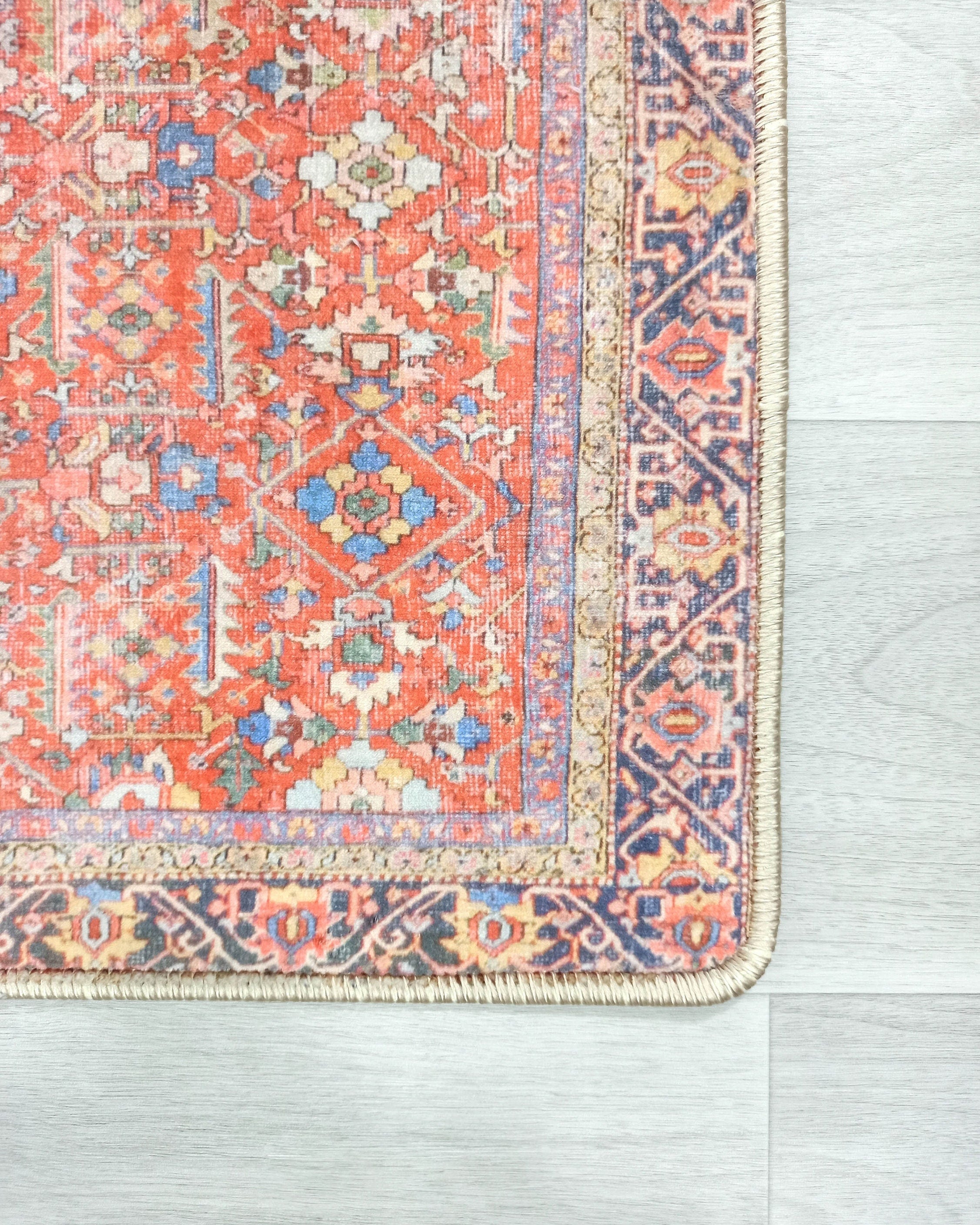 Daphne Faded Red Oriental Small 2x3 Rug