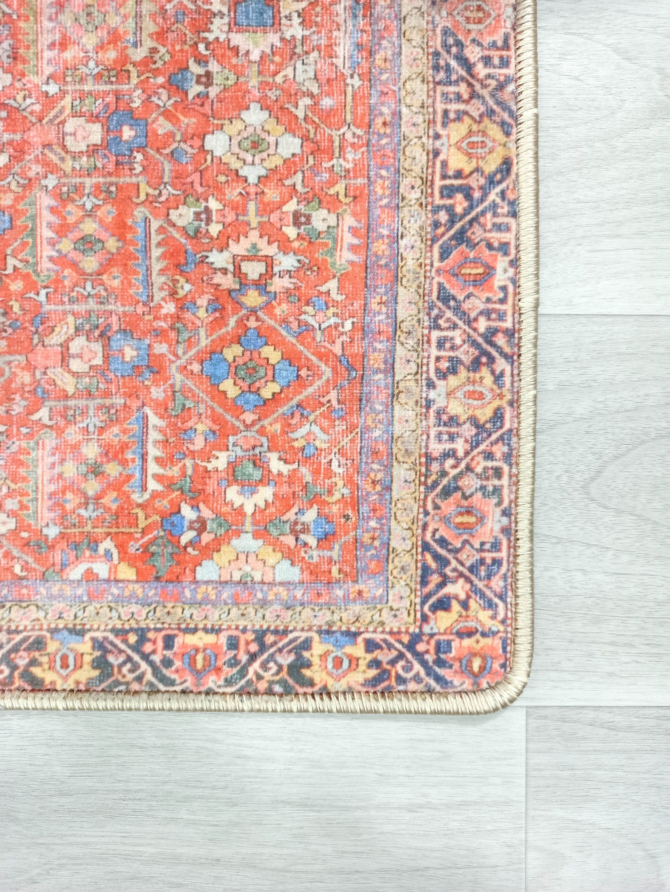 Daphne Faded Red Oriental Small 2x3 Rug