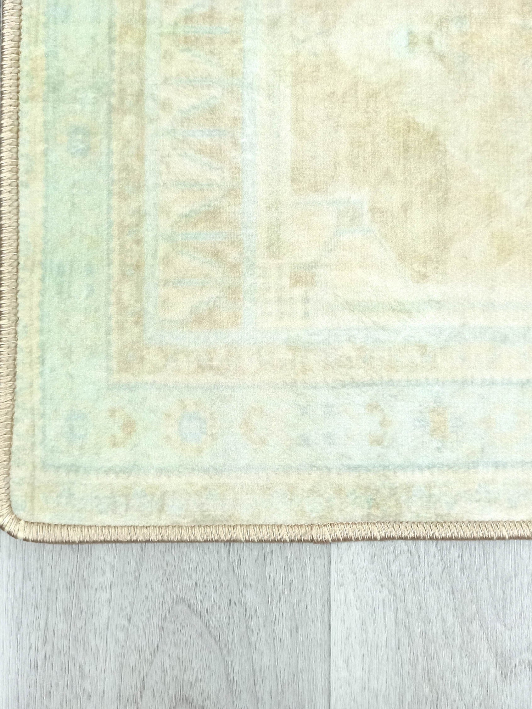 Ila Natural Beige-Blush Yellow Greenish Turkish 2x3 Rug