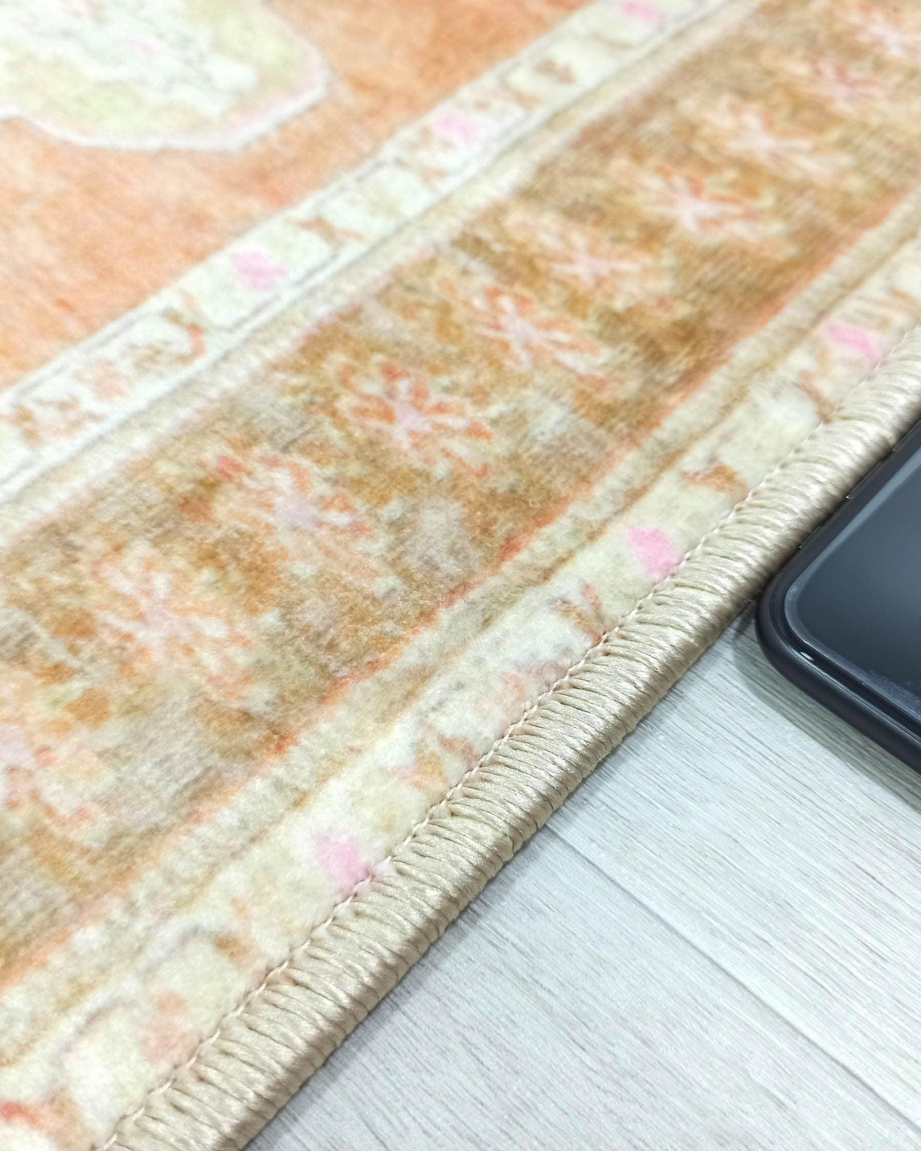 Layne Faded Orange Gold Beige Persian 2x3 Rug