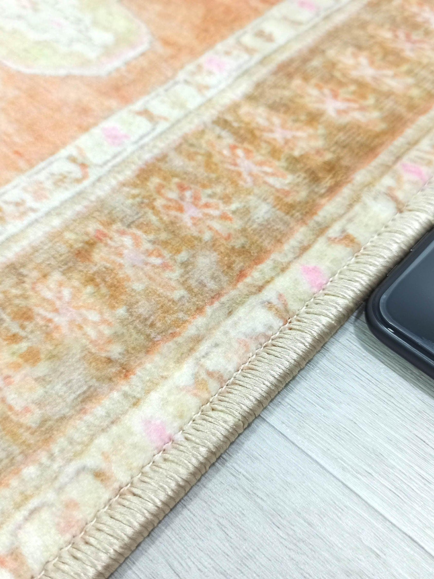 Layne Faded Orange Gold Beige Persian 2x3 Rug