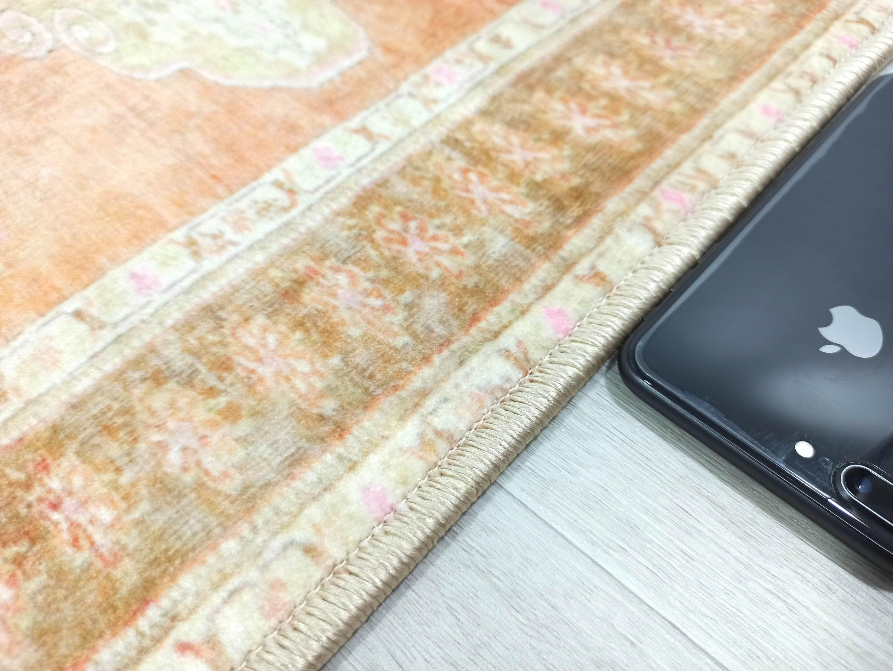 Layne Faded Orange Gold Beige Persian 2x3 Rug